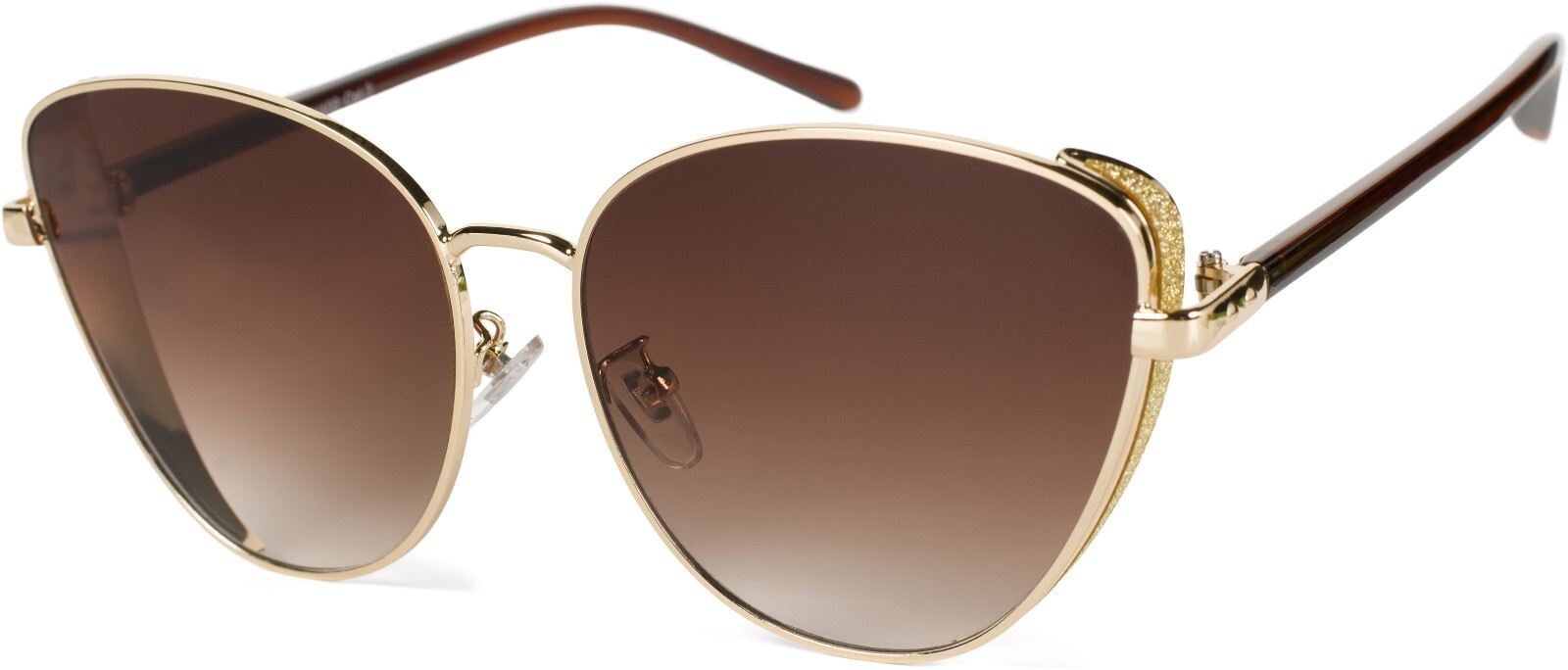 styleBREAKER Sonnenbrille "Cateye Sonnenbrille mit Glitzer Side Shield" 1 Stk.