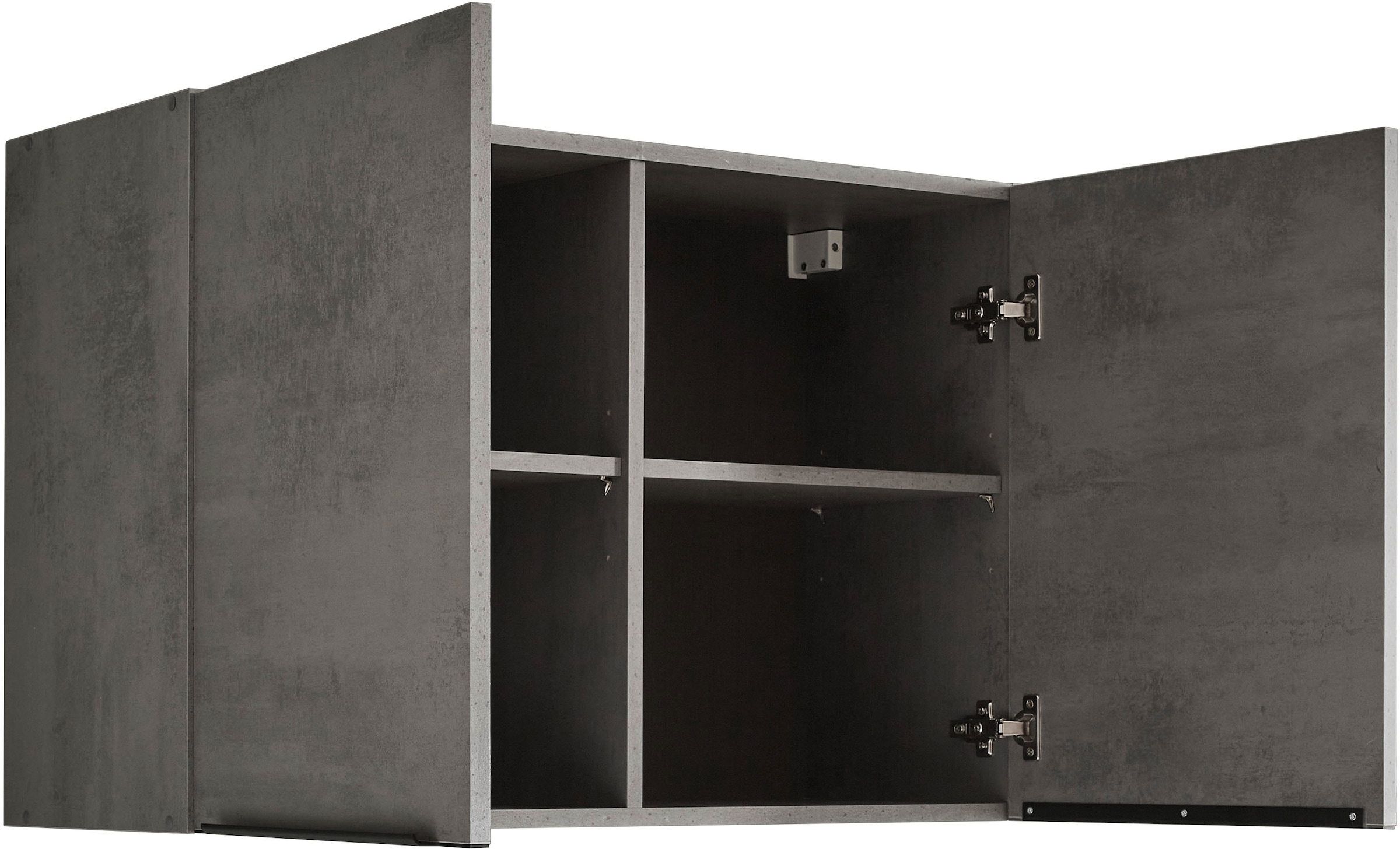 BASIC by Balculina Hängeschrank »Sanibel Küchenschrank, Küchenhängeschrank BxHxT 90 x 60 x 35 cm«, (1 St.), Breite 90cm, Melaminbeschichtung, 2 Türen und 2 Einlegeböden