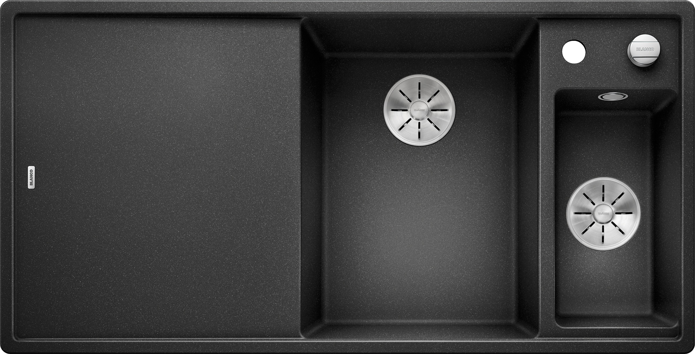 Blanco Granitspüle »AXIA III 6 S« inkl. Esche-Compound-Brückenschneidbrett, Multifunktionsschale