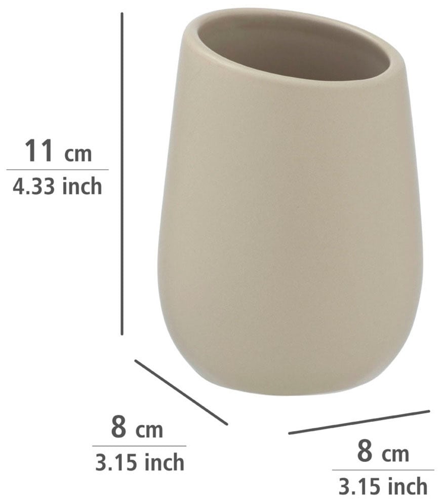 WENKO Badaccessoire-Set »Badi«, (Set, 3 tlg.), aus hochwertiger Keramik