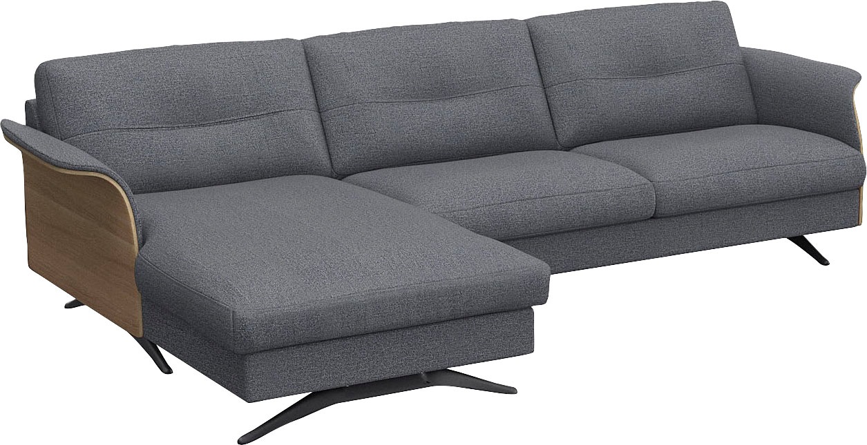 FLEXLUX Ecksofa "Glow, super bequem durch hochwertigem Sitzaufbau mit Feder günstig online kaufen