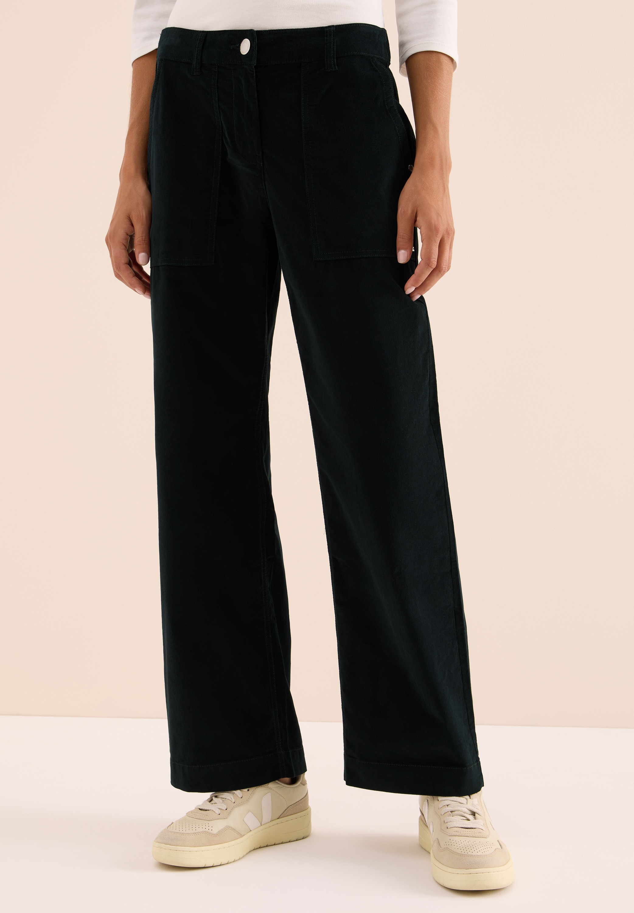 Cecil Cordhose, High Waist günstig online kaufen