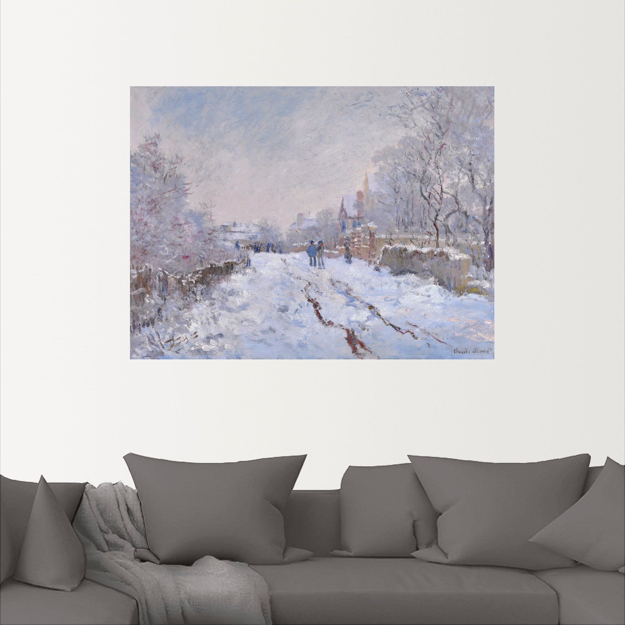 Artland Wandbild »Schnee in Argenteuil.«, Vier Jahreszeiten Bilder, (1 St.), als Leinwandbild, Poster in verschied. Größen