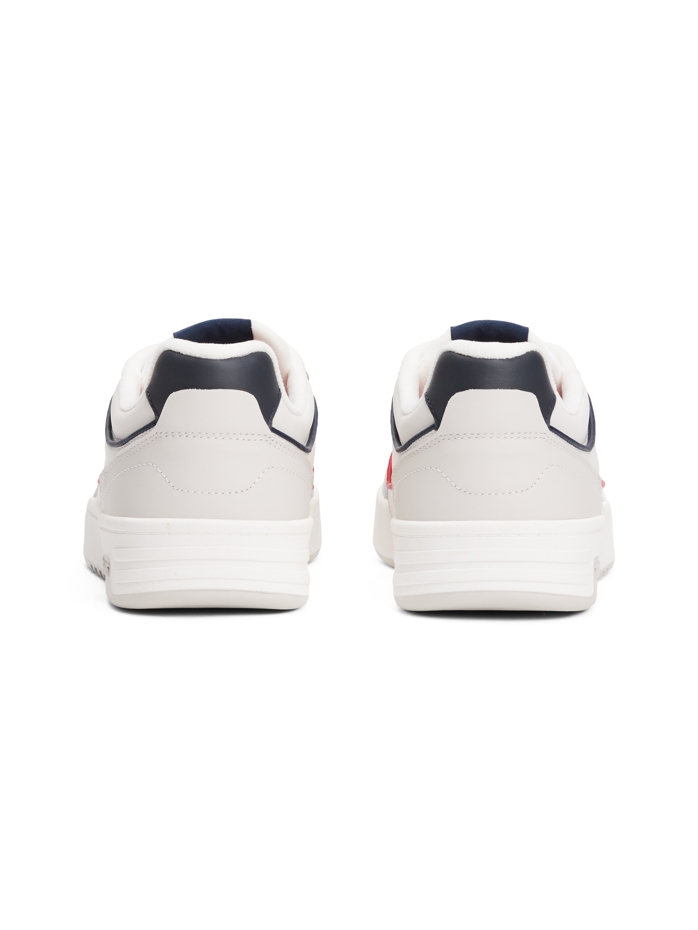 Tommy Jeans Sneaker »TJM CUPSOLE ELEVATED LEATHER«, Freizeitschuh, Halbschuh, Schnürschuh, bunte Paspel in Tommy Farben