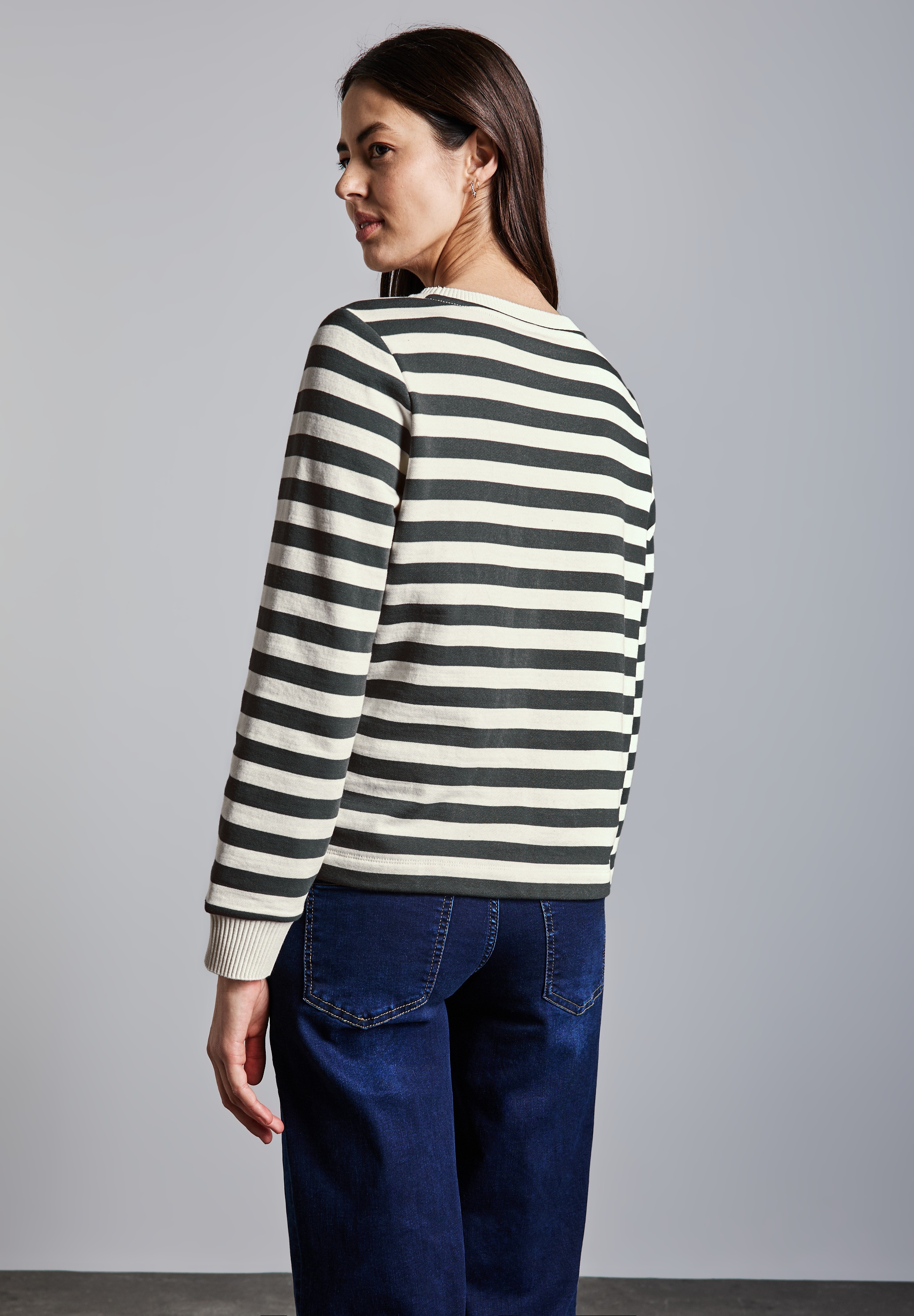 STREET ONE Sweatshirt, im soften Baumwoll-Mix