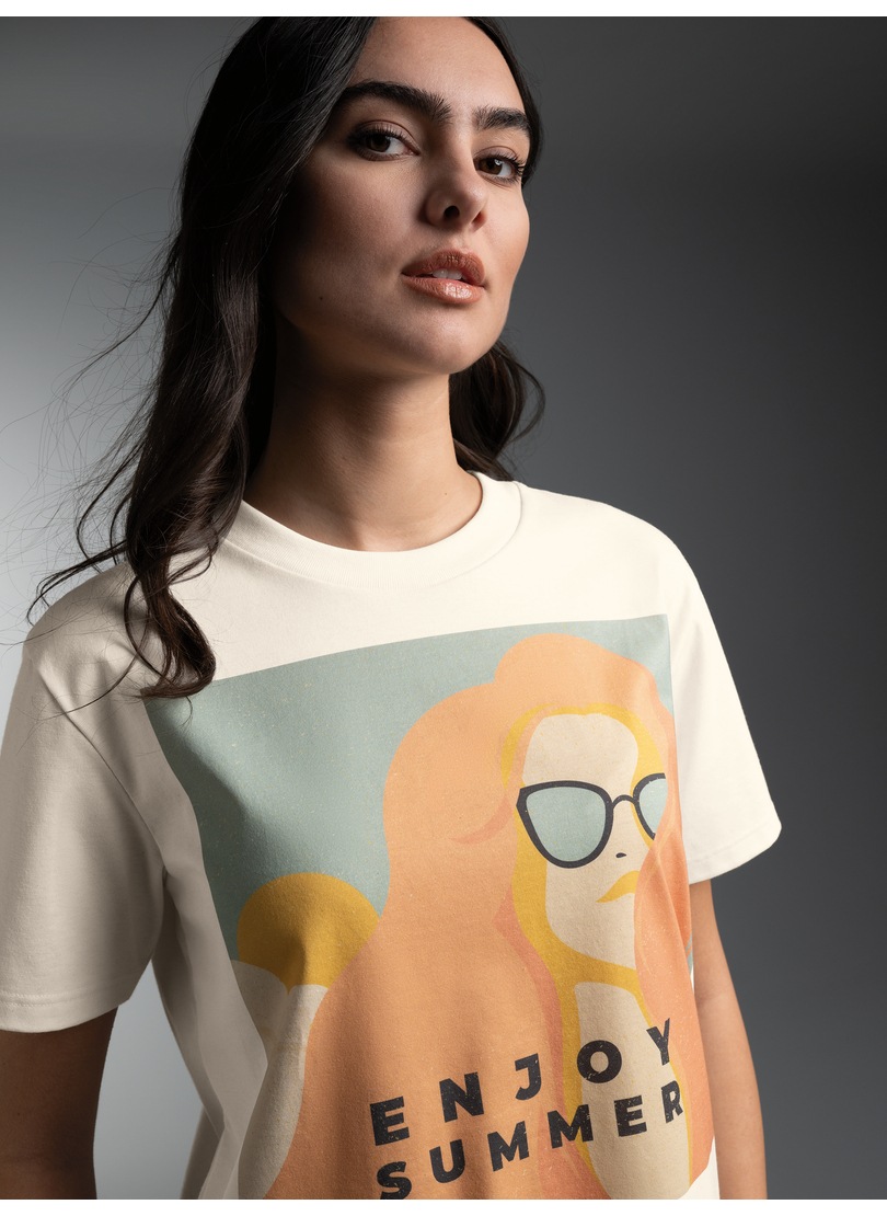 Trigema T-Shirt »TRIGEMA T Shirt mit Druck "Enjoy Summer"« 1