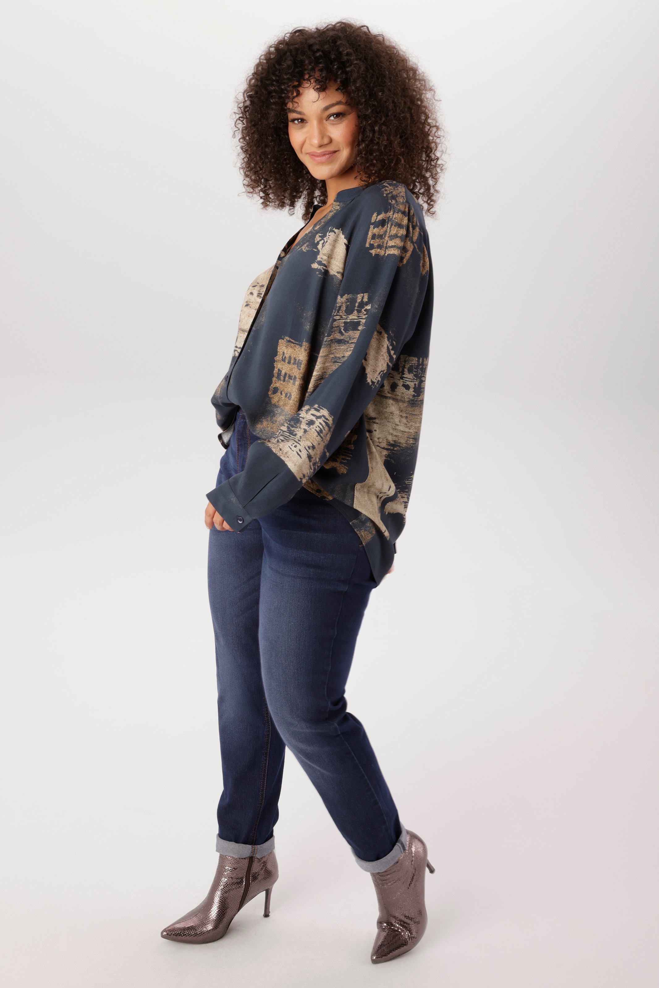 Aniston PLUS Longbluse extravagant bedruckt - NEUE KOLLEKTION