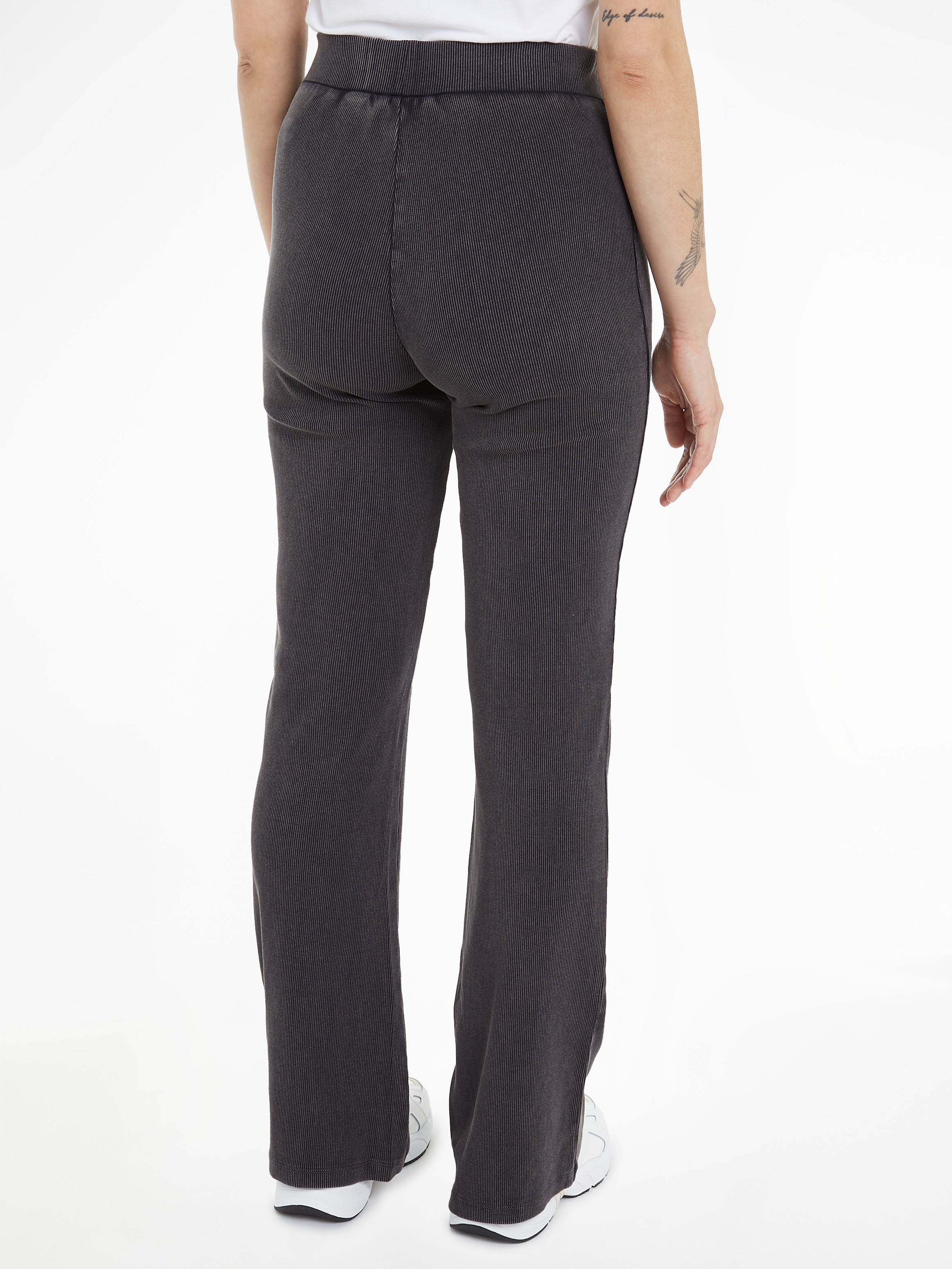 Calvin Klein Jeans Relaxhose "WASHED RIB WOVEN LABEL PANT", mit Markenlabel günstig online kaufen