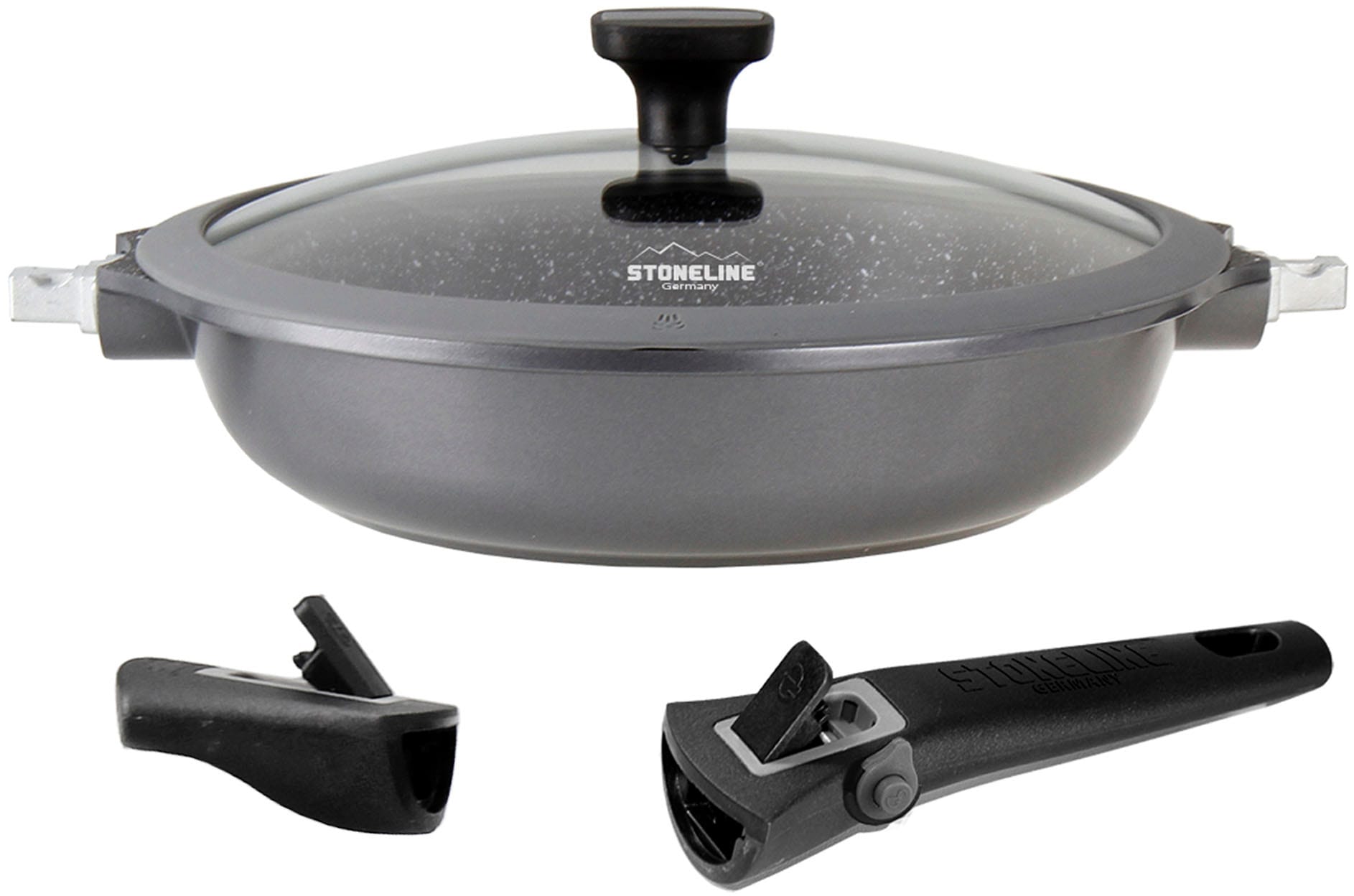 STONELINE Schmorpfanne »Imagination PLUS«, Aluminiumguss, Steinpartikel-Beschichtung, Ø 28 cm, Induktion