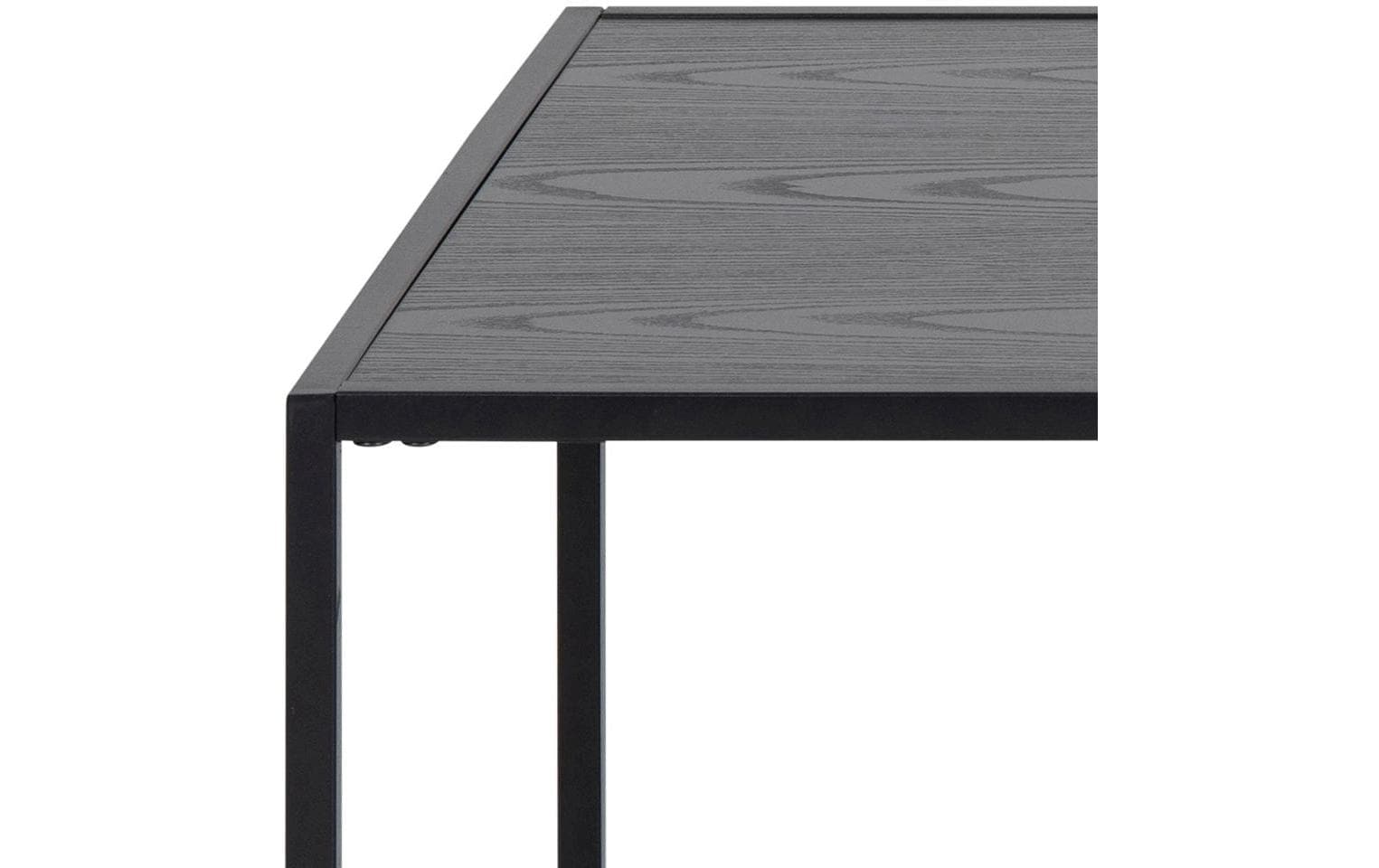AC Design Couchtisch mit Gestell aus Metall, rechteckige Form, Zeitungsständer aus Metall