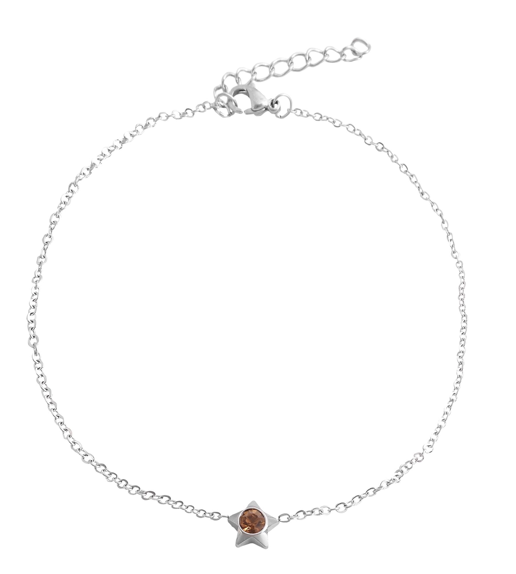 Adelia´s Fußkette »Damen Fußkettchen – aus Edelstahl« Schöne Geschenkidee zum Valentinstag