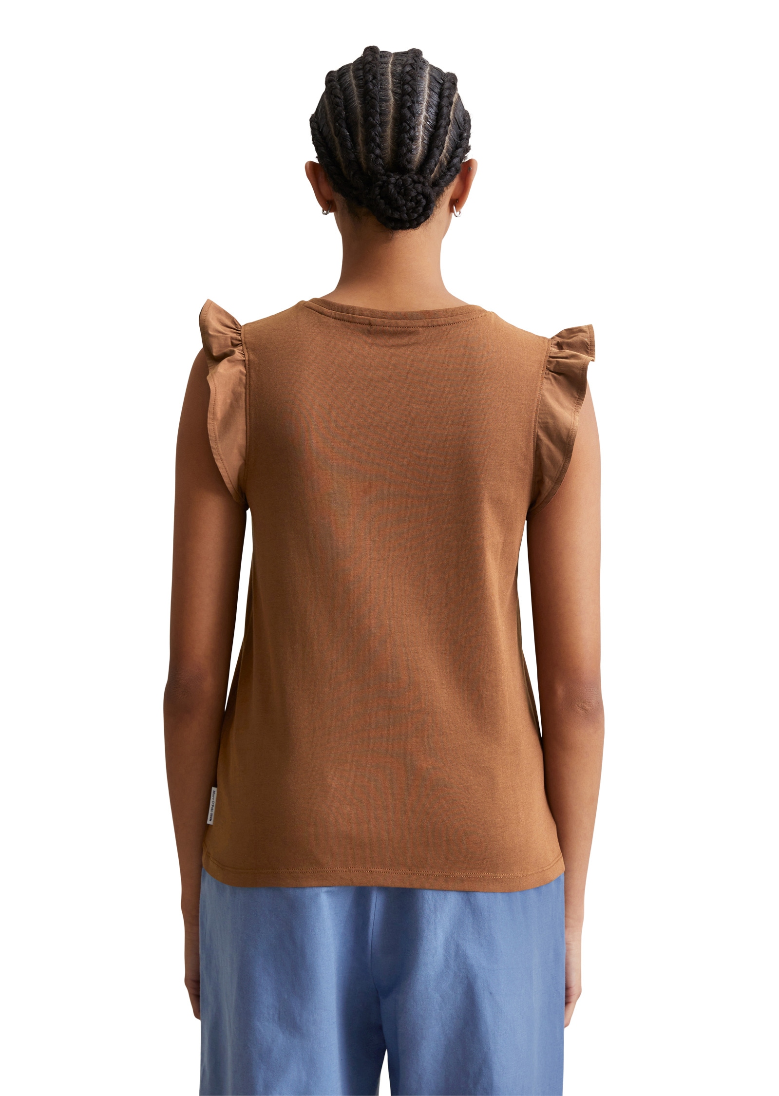 Marc O'Polo DENIM T-Shirt »aus Material-Mix«