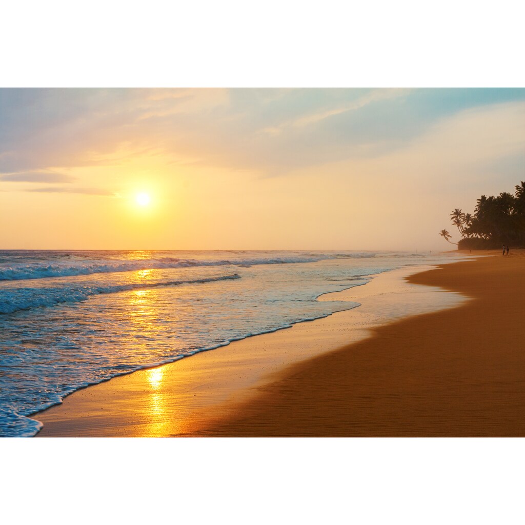 Papermoon Fototapete »Sri Lanka Beach Sunset«