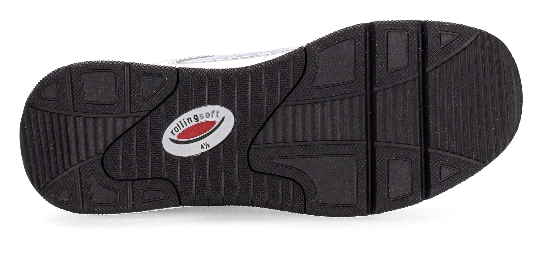 Gabor Rollingsoft Keilsneaker, Freizeitschuh, Halbschuh, Schnürschuh mit gepolstertem Schaftrand