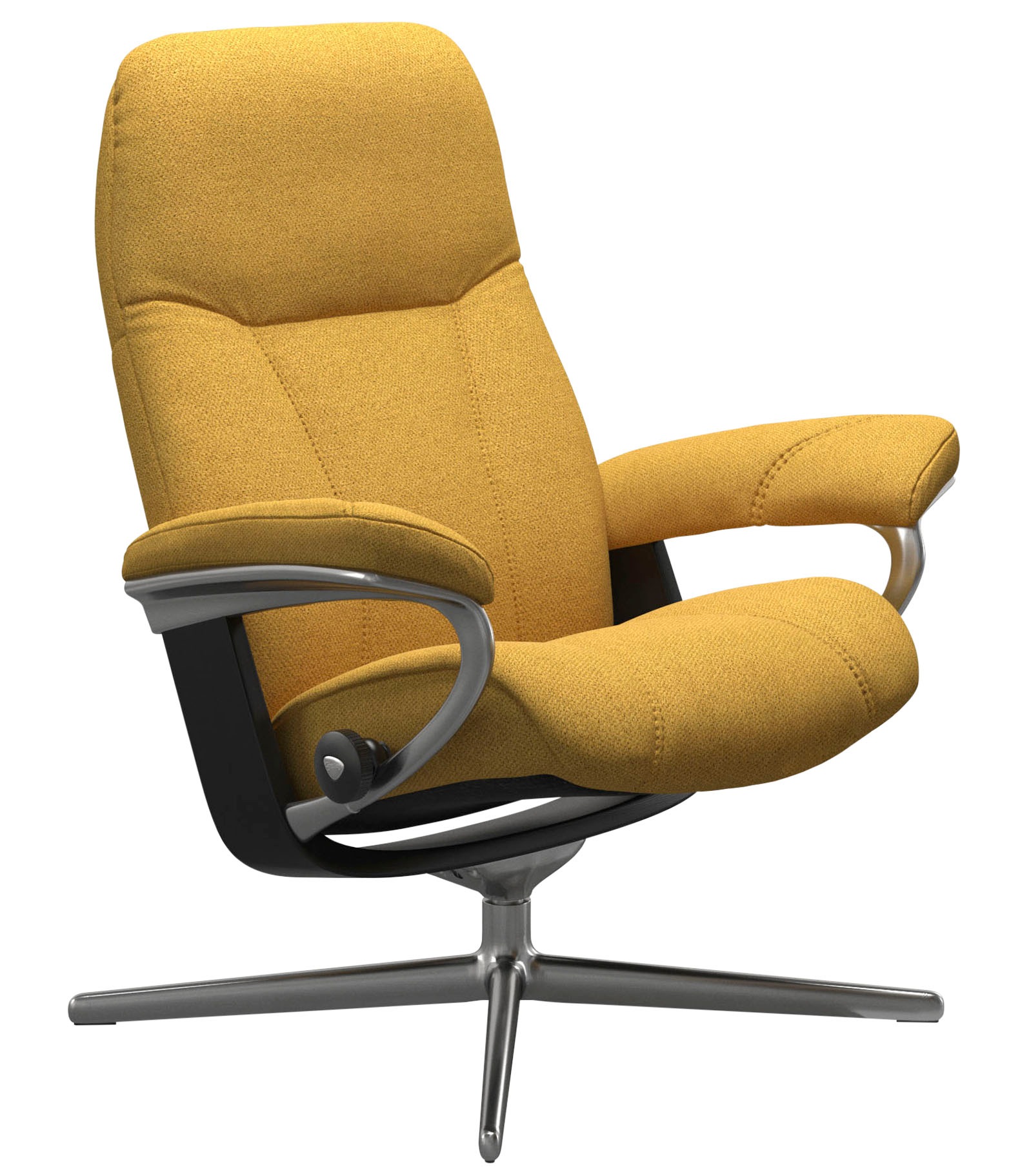 Stressless® Relaxsessel »Consul«, mit Cross Base, Größe S, M & L, Holzakzent Schwarz