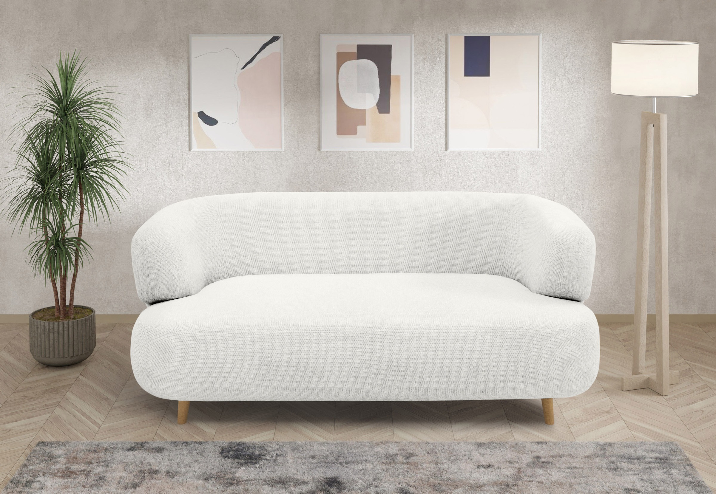 Home affaire 2-Sitzer "Tistam Runde Form," perfektes Einzelstück, organisch günstig online kaufen