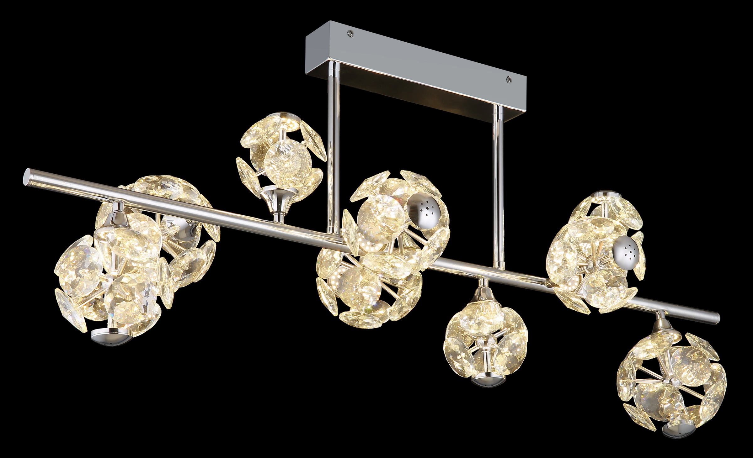 GLOBO LIGHTING Deckenleuchte »VIRINA« LED-Modul 1 Stk. Warmweiß Deckenlampe Wohnzimmer-Leuchte Schlafzimmer-Leuchte Flur Küche