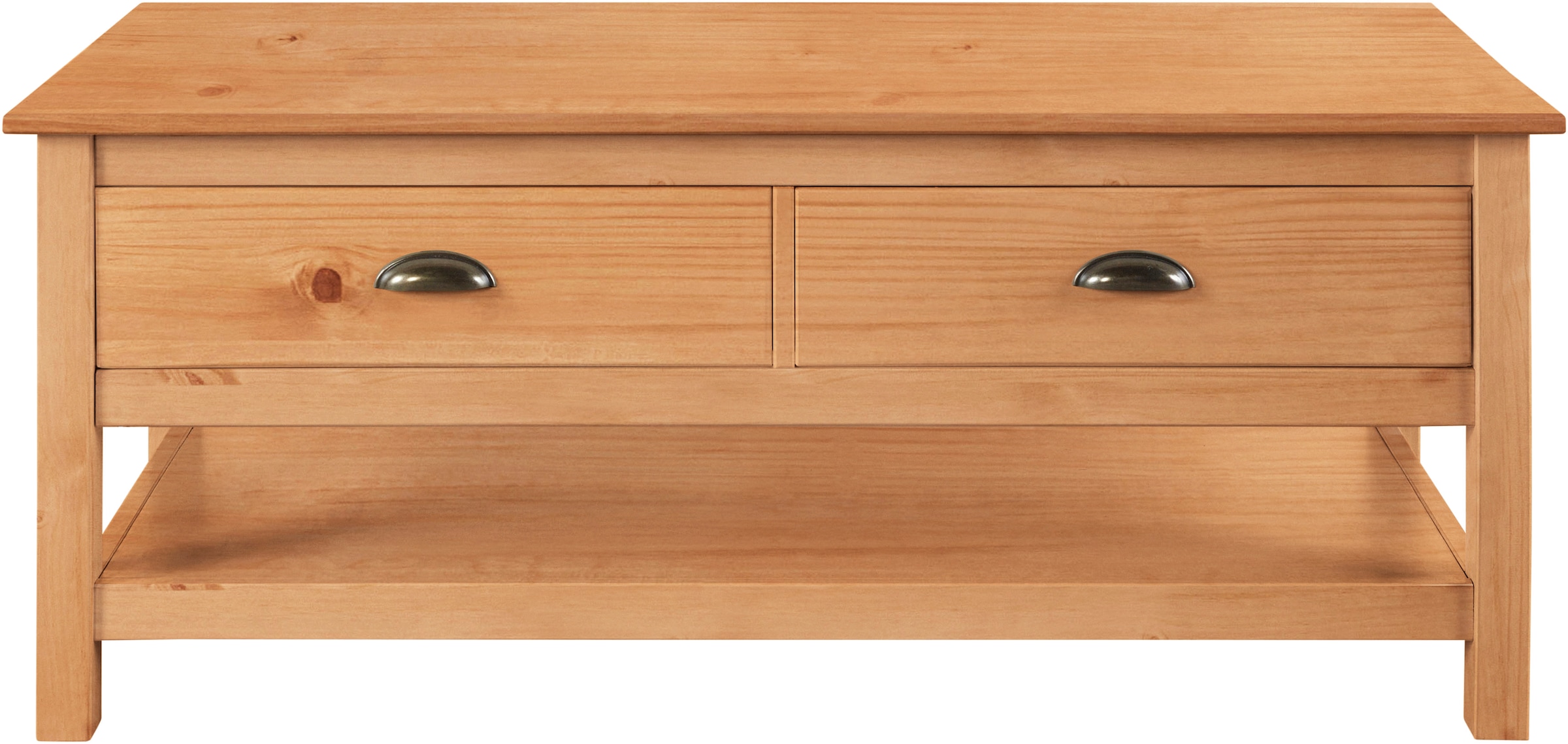 OTTO home Couchtisch "Schröder" mit 2 Schubladen und 1 Einlegeboden, aus ma günstig online kaufen