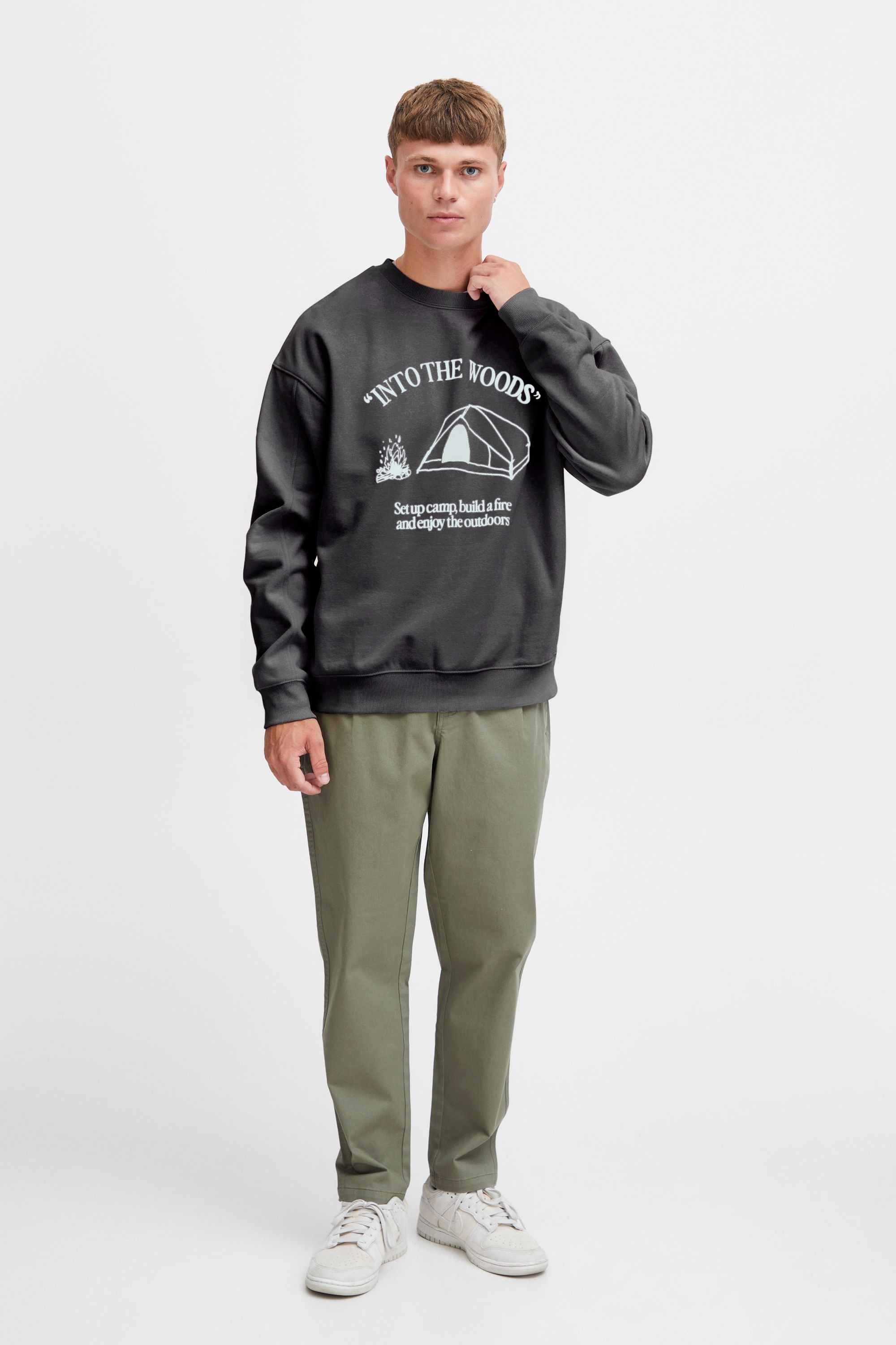 Solid Longpullover "Sweatshirt SDHamad" günstig online kaufen