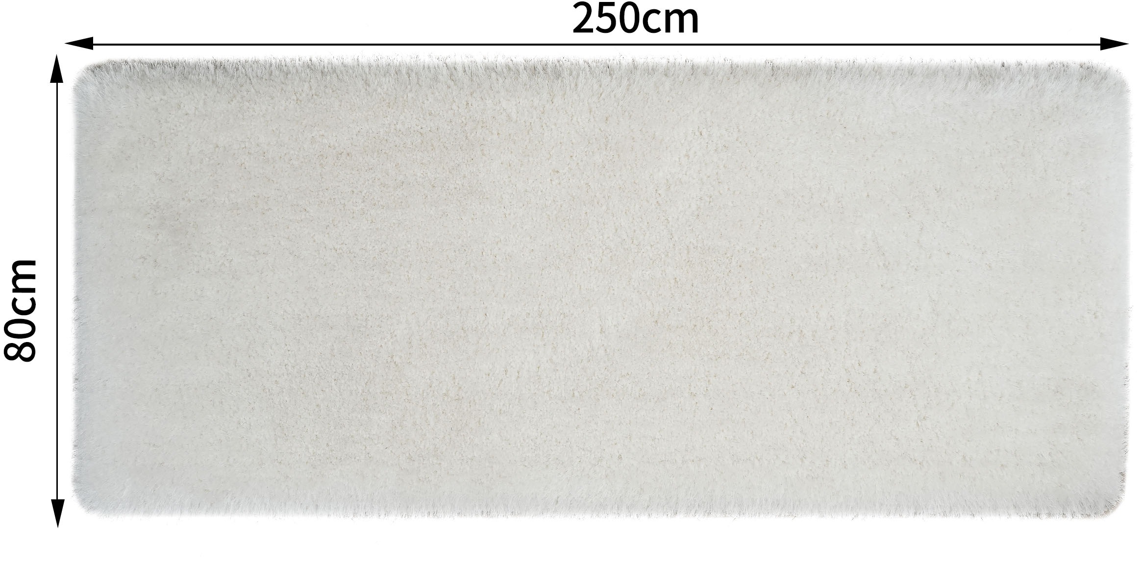 Guido Maria Kretschmer Home&Living Hochflor-Läufer »Micro exclusiv Teppich, sehr hoher Flor, weich durch Mikrofaser«, rechteckig, 78 mm Höhe, weich, Microfaser, unifarben, Schlafzimmer, Wohnzimmer, Esszimmer