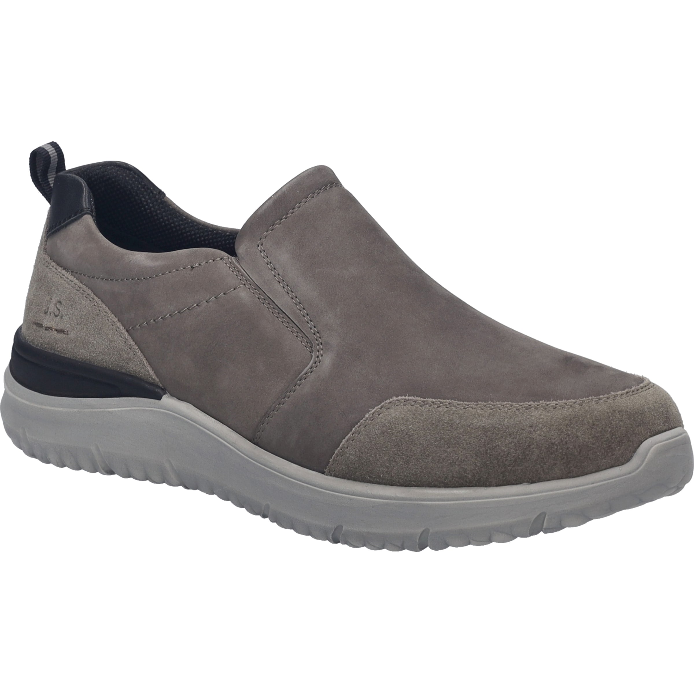 JOSEF SEIBEL Herren Slipper "Wales 04, grau", Gr. 46, grau, Obermaterial: 100% Rindsleder Leather cow., Schuhe