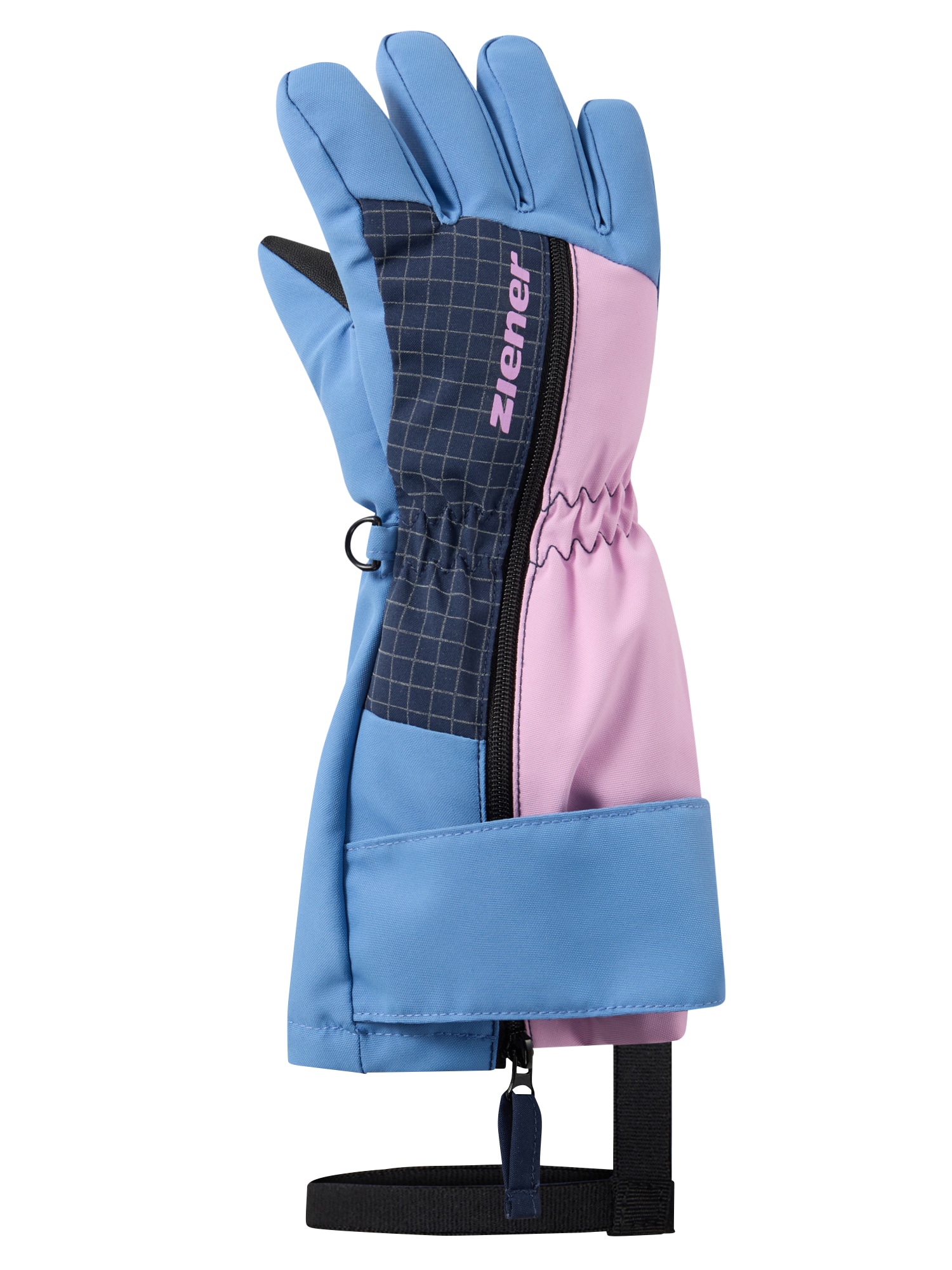 Ziener Skihandschuhe »LIEKE-Z AQUASHIELD® KINDER« warm,wasser- und windddicht, atmungsaktiv, extra langer Reißverschluss