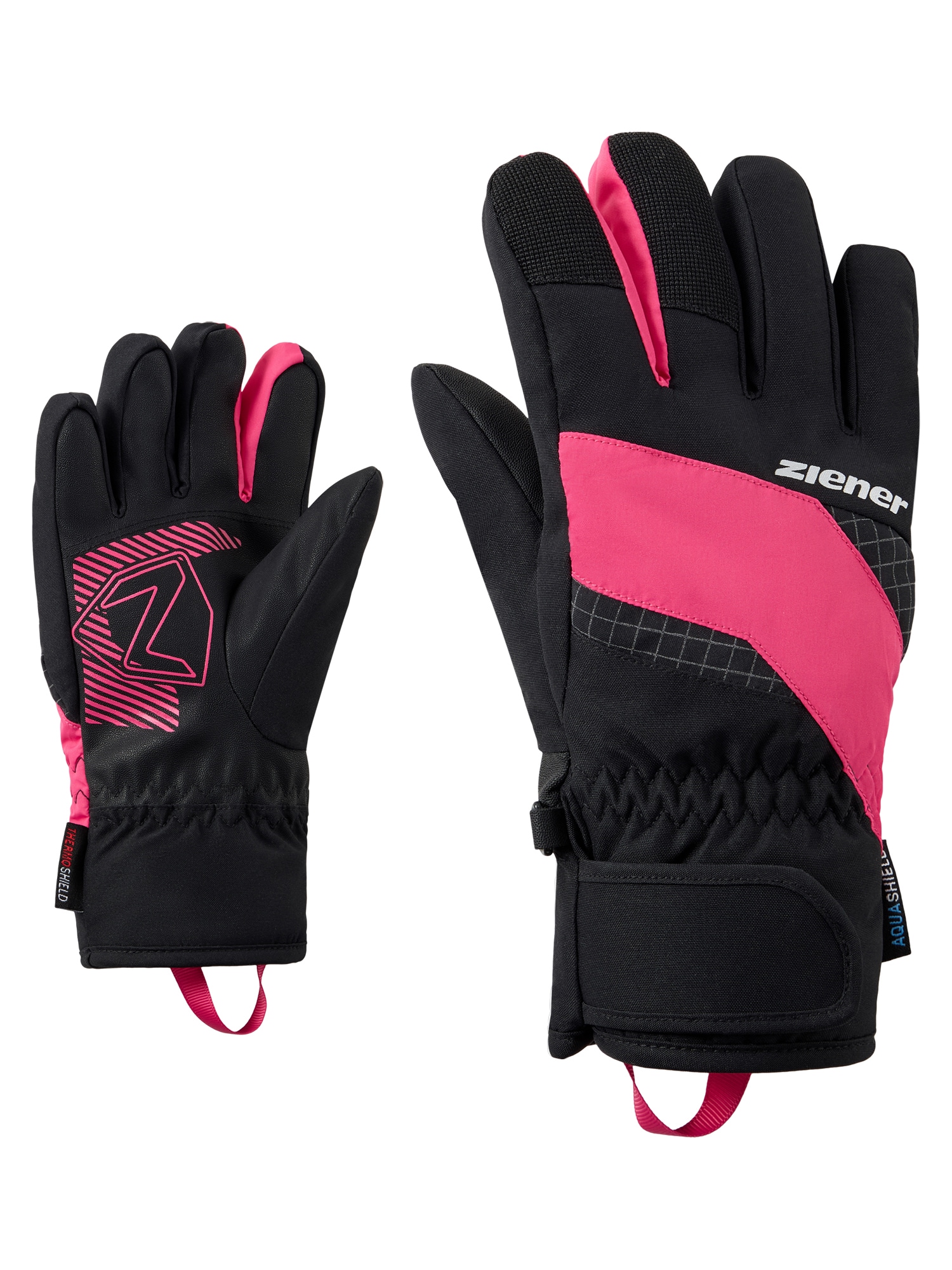 Ziener Skihandschuhe "LUUKI-Z AQUASHIELD JUNIOR" wasserdicht, winddicht, atmungsaktiv, warmes Fleece Futter