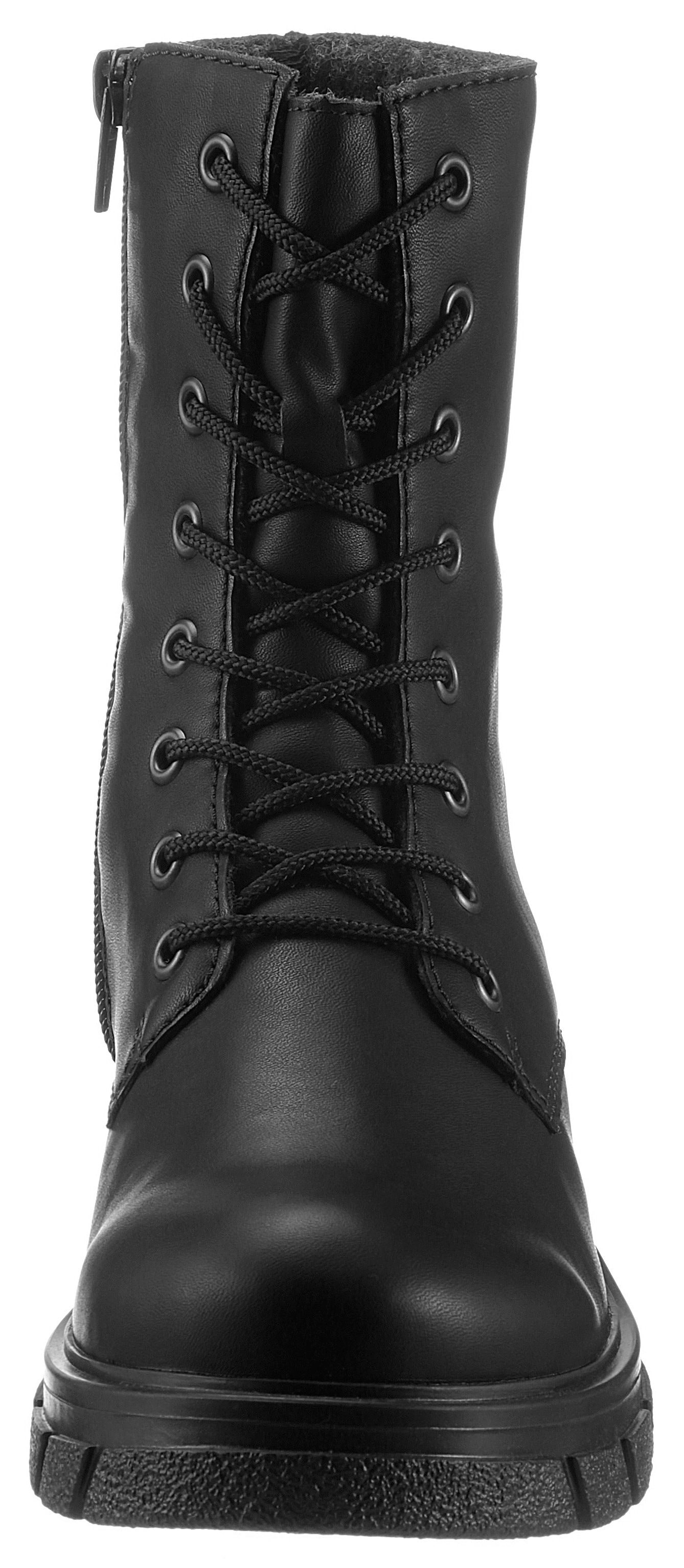 Rieker Schnürboots, mit kräftiger Profilsohle