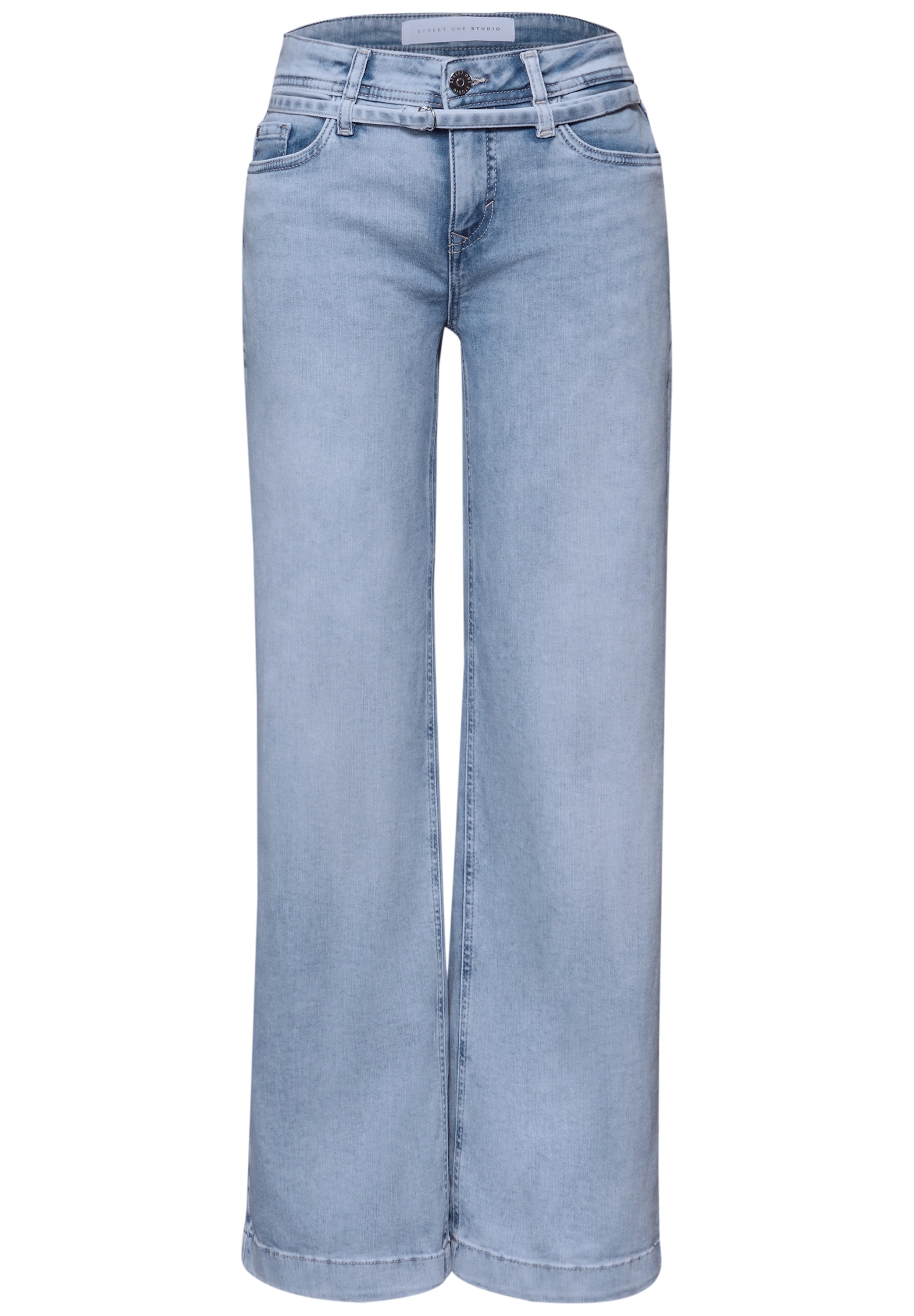 STREET ONE STUDIO Loose-fit-Jeans mit Wide Legs