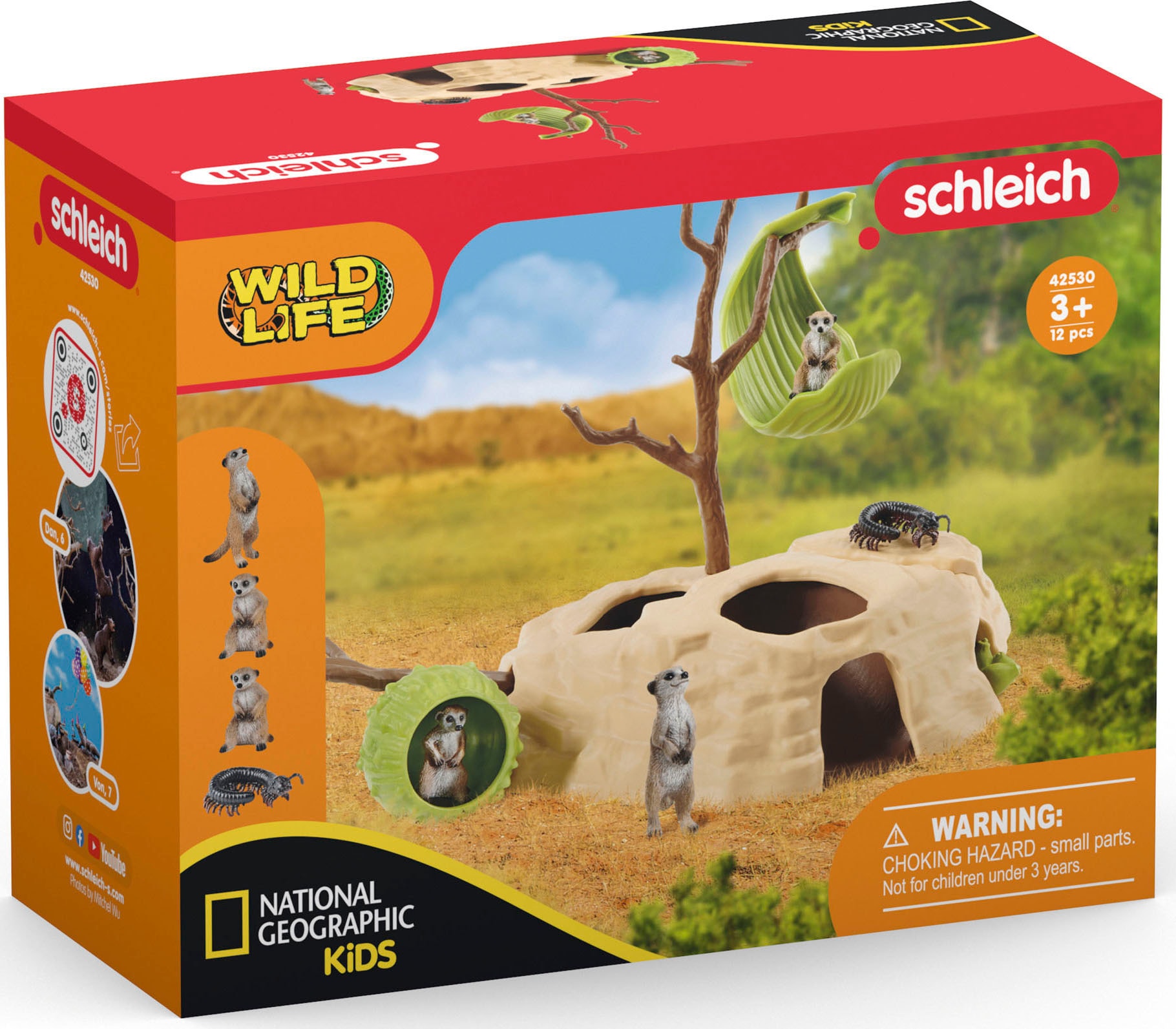 Schleich® Spielfigur »WILD LIFE, Erdmännchen-Hügel (42530)«, Made in Europe