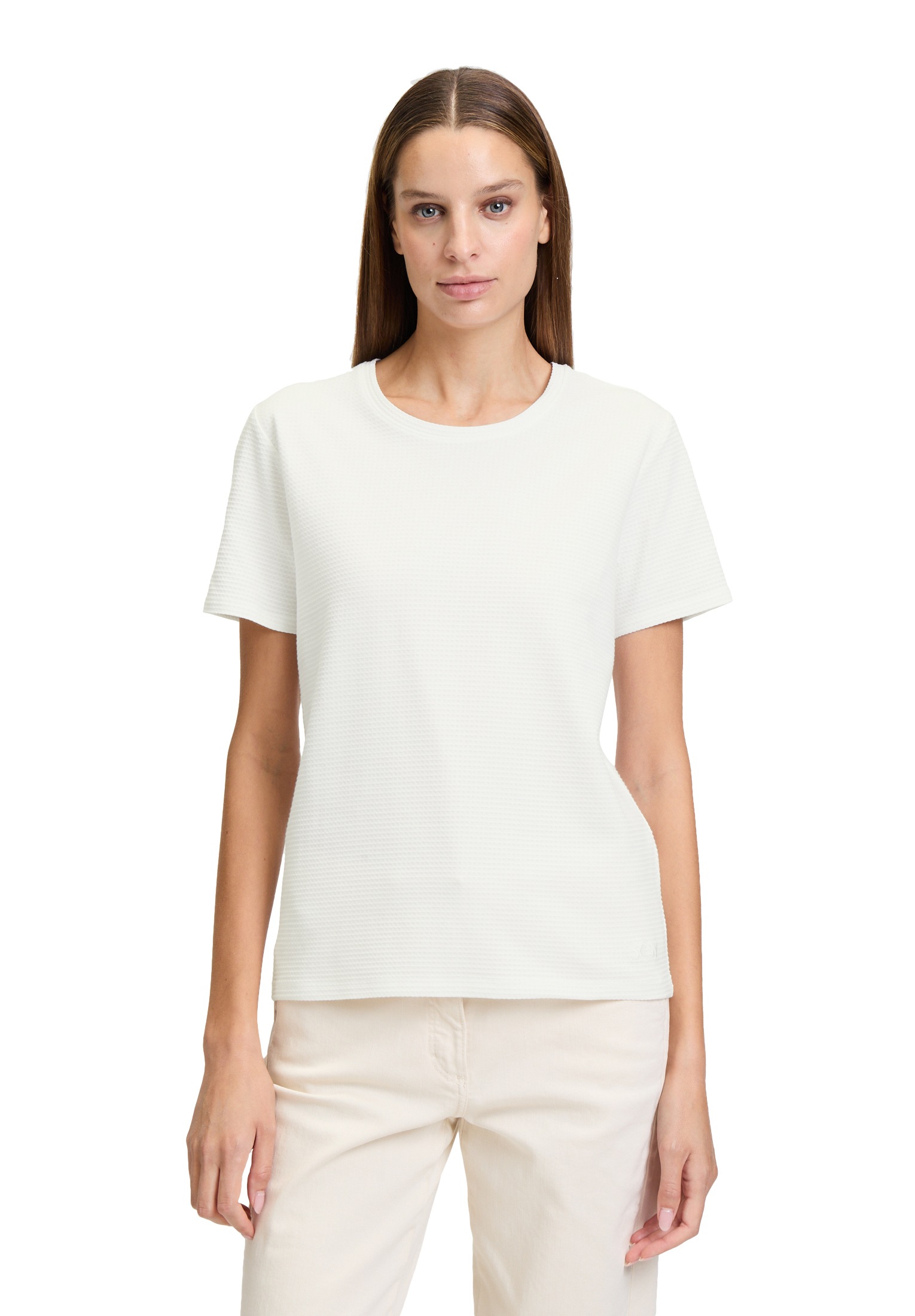 Betty Barclay Kurzarmshirt "Damen Basic Shirt mit Struktur" 1 Stk. tlg. Mat günstig online kaufen
