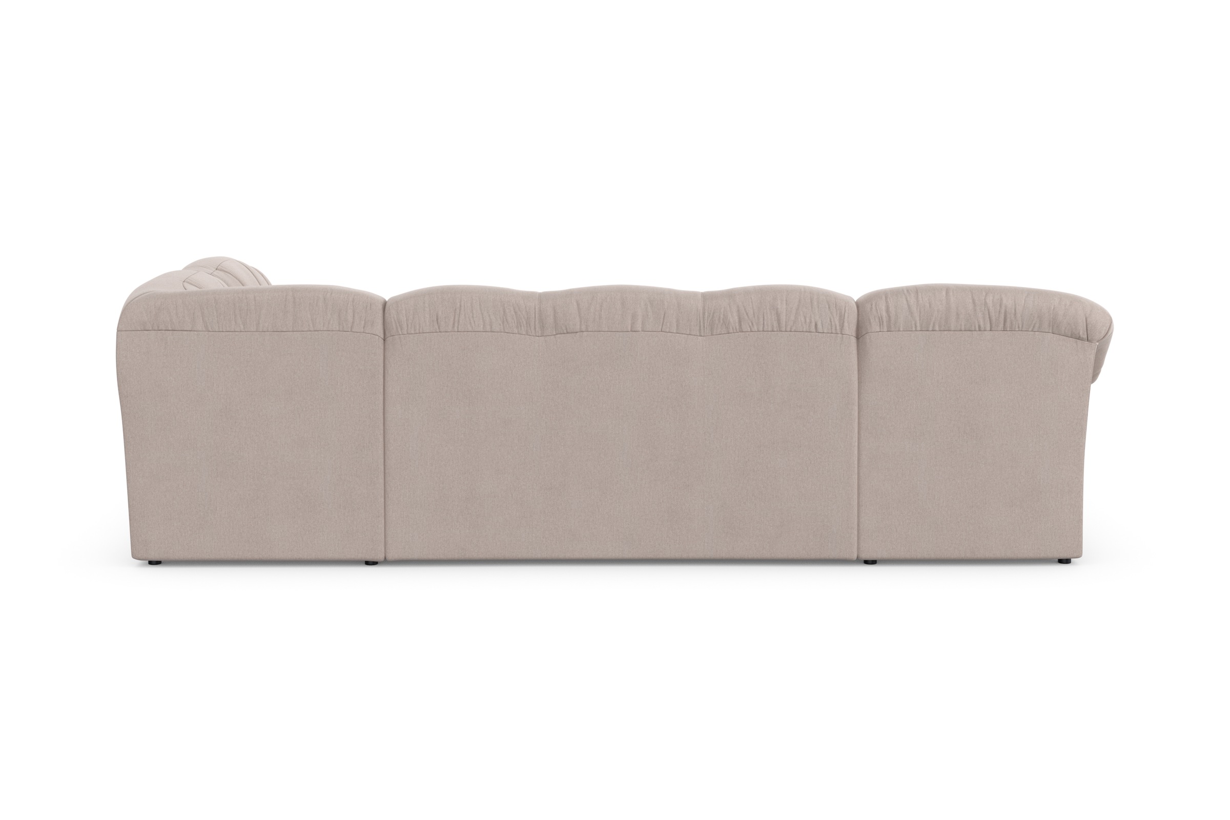 DOMO collection Wohnlandschaft »Pegnitz, zeitlos und modern, mit attraktiver Rückensteppung, U-Form«, wahlweise mit Bettfunktion