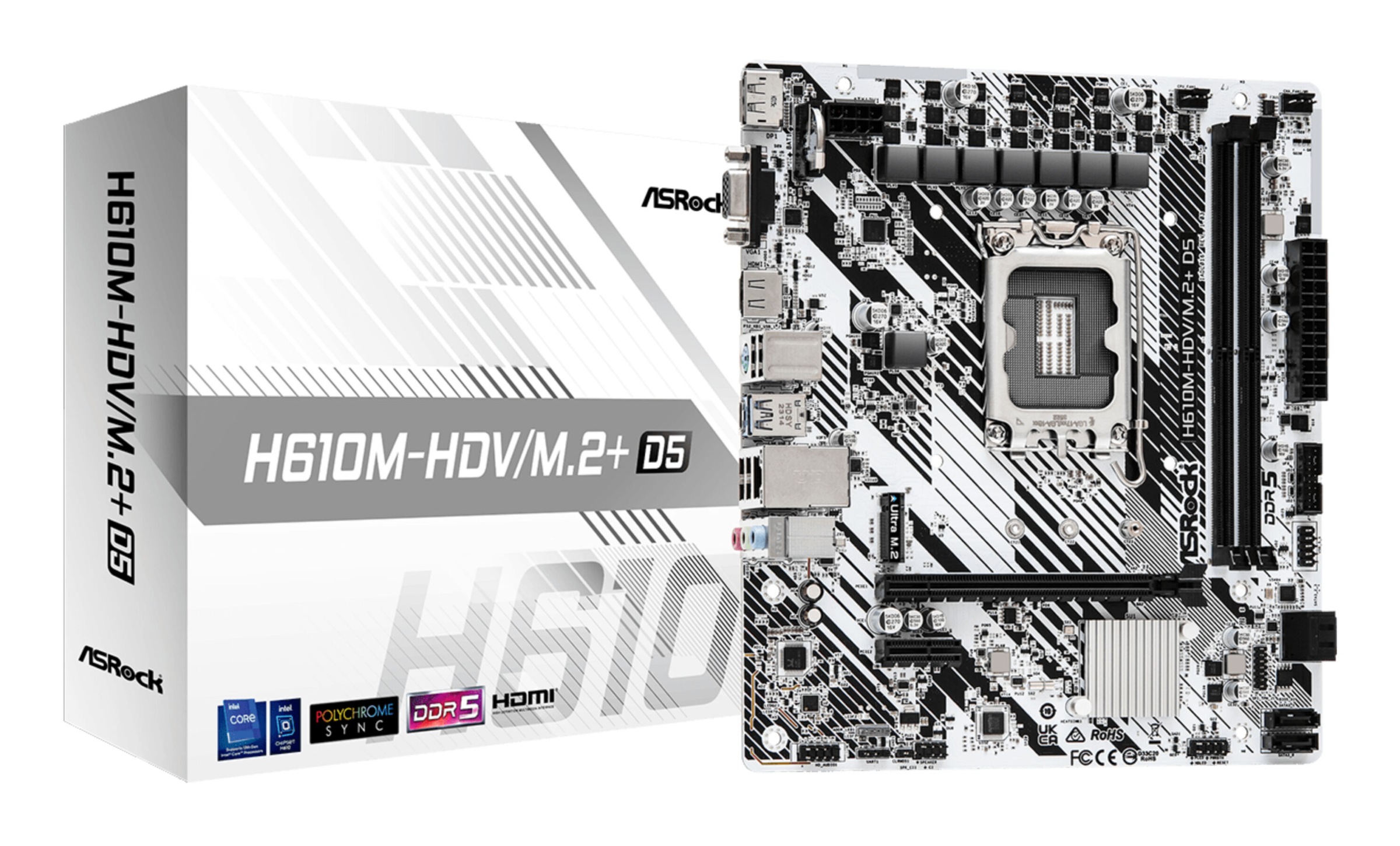 Asrock Mainboard »H610M-HDV/M.2+ D5«