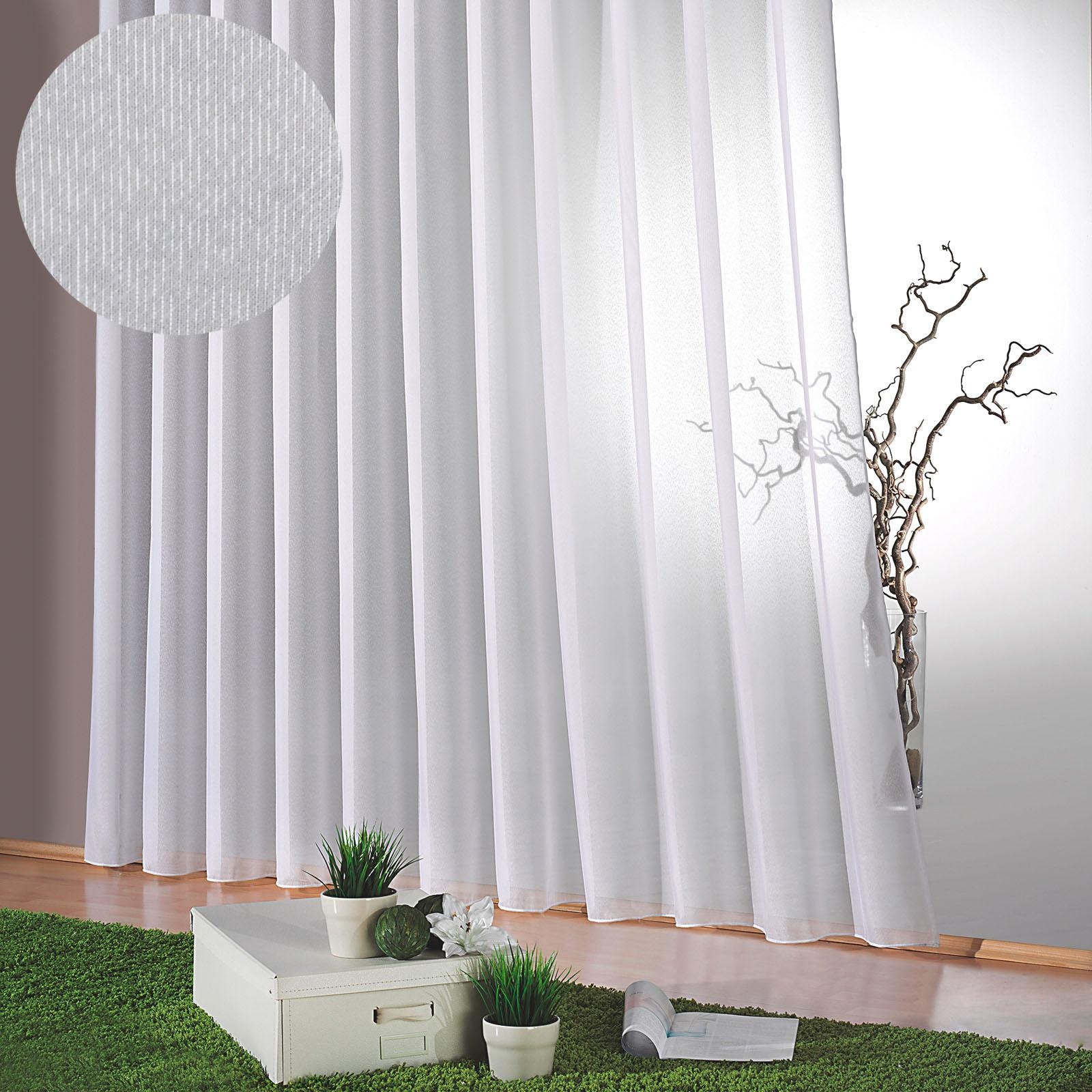 Weckbrodt Gardine "Lena" Faltenband 1 Stk. tlg. Websablè, halbtransparent, günstig online kaufen