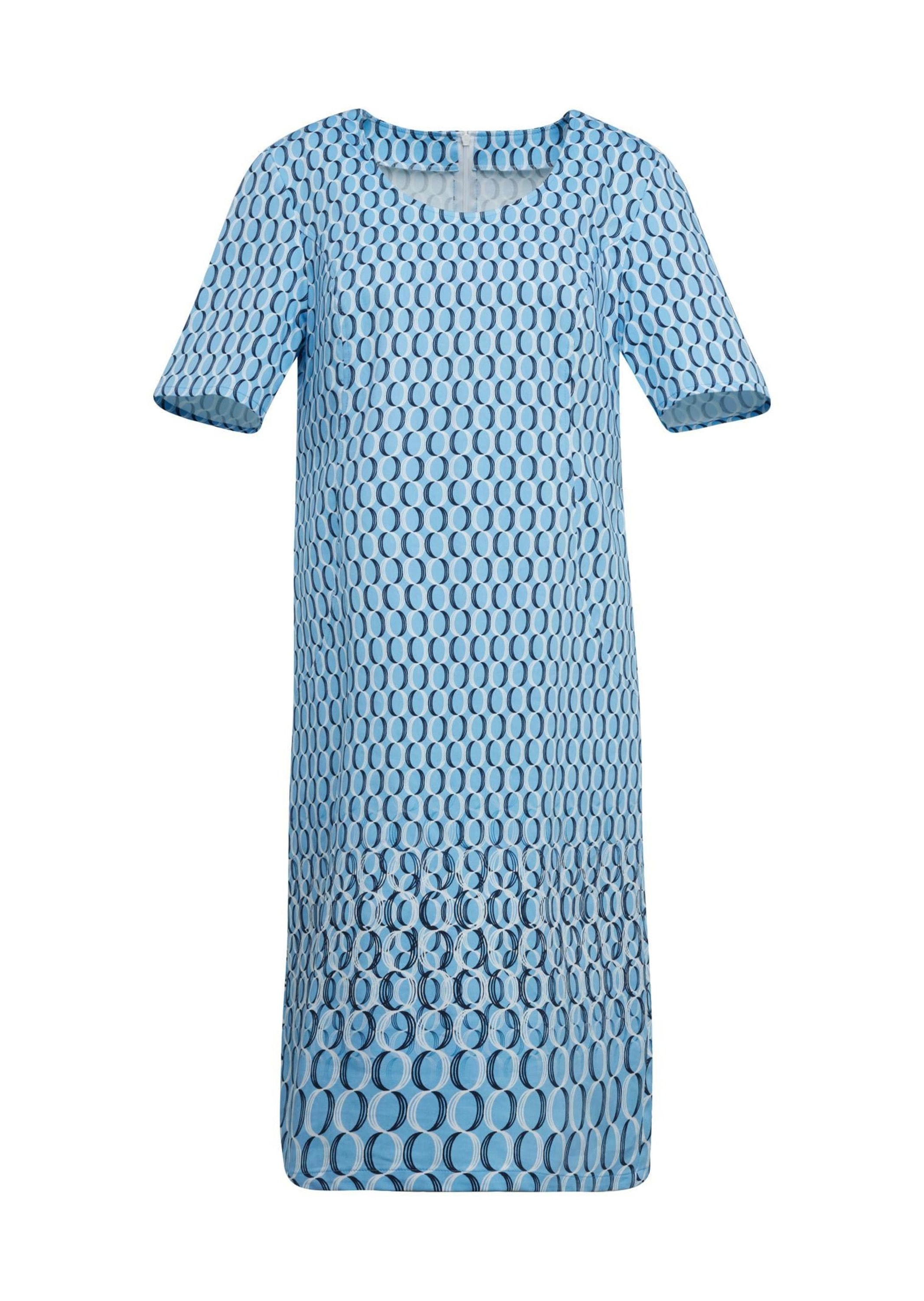 GOLDNER Druckkleid "Kurzgröße Baumwoll-Druckkleid" Ohne