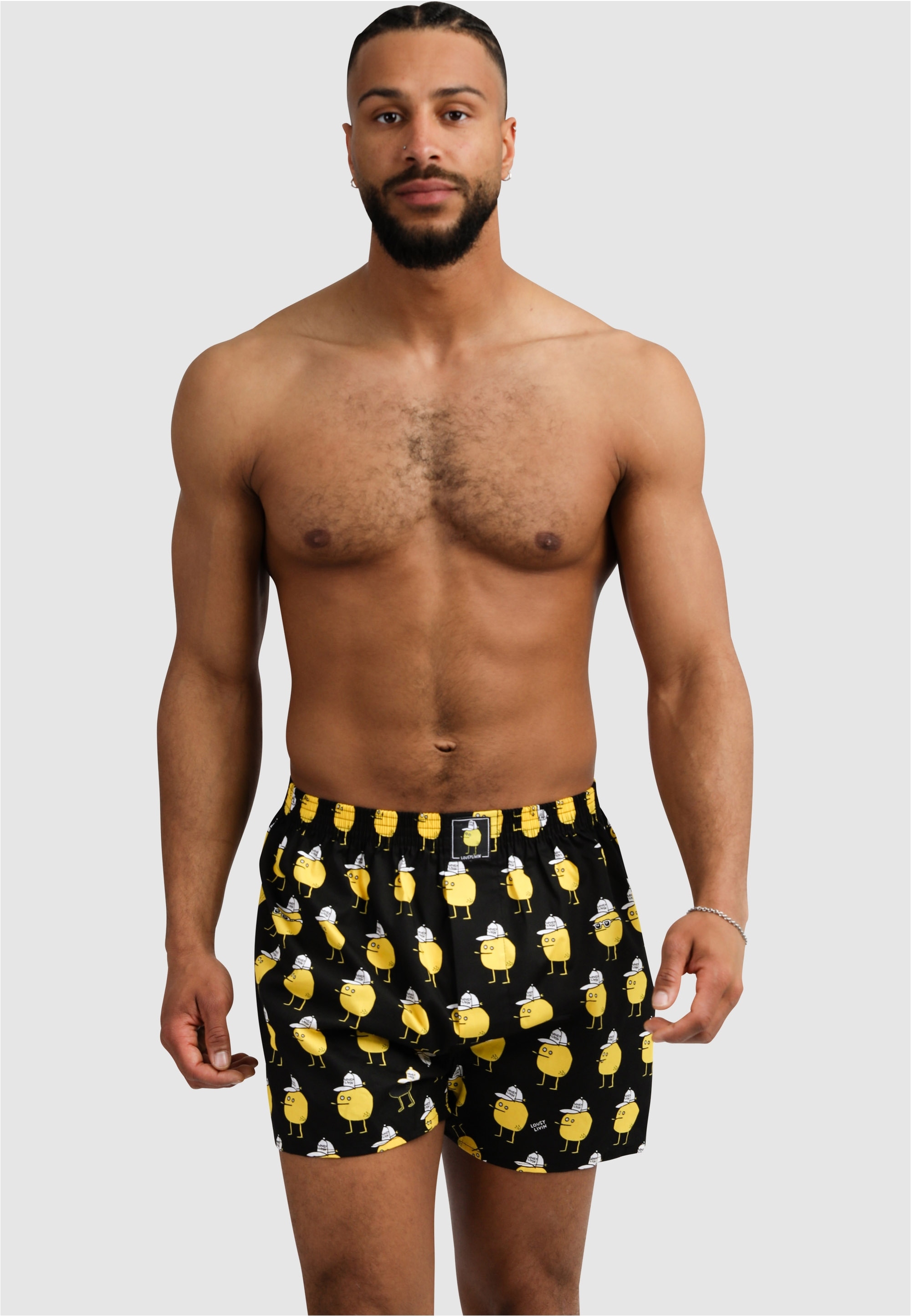 Lousy Livin Boxershorts »3Pack Boxershorts Black Best 3«, 3er-Pack mit lockerem Schnitt