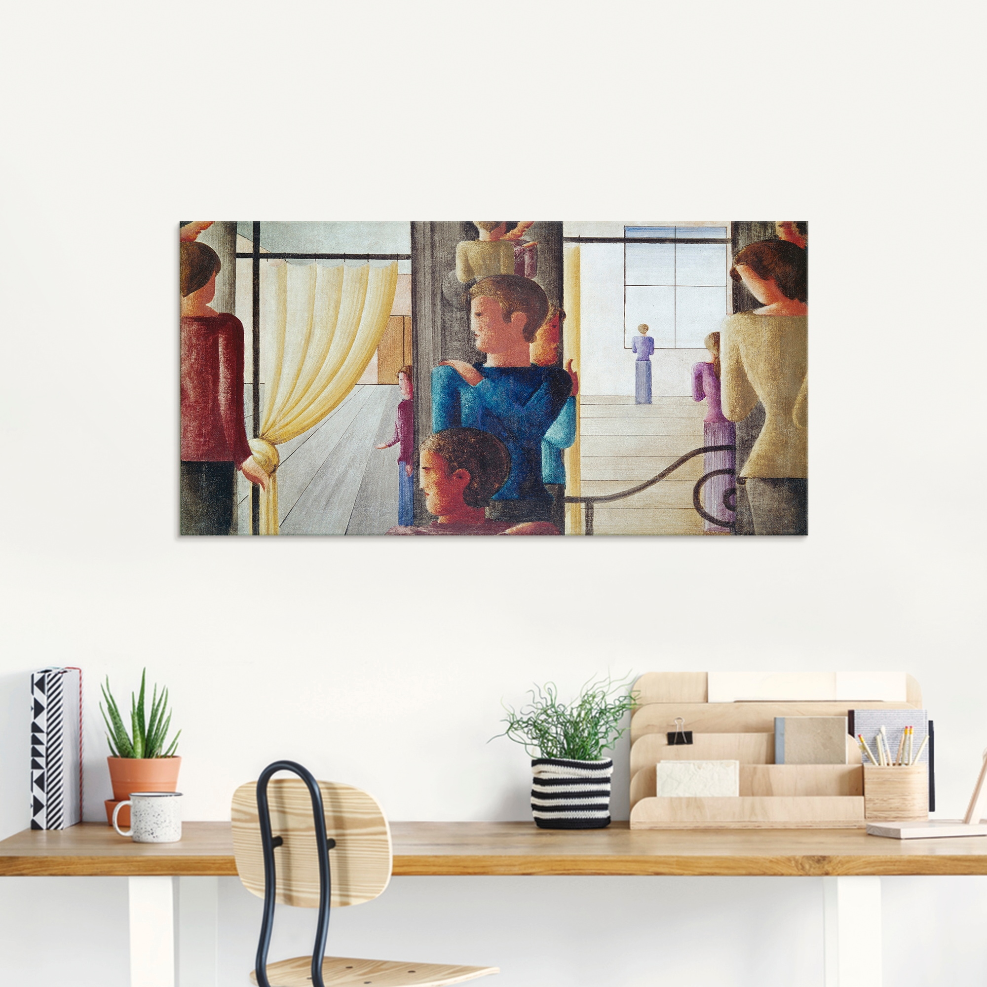 Artland Glasbild »Zwölfergruppe mit Interieur. 1930«, Gruppen & Familien, (1 St.), in verschiedenen Größen