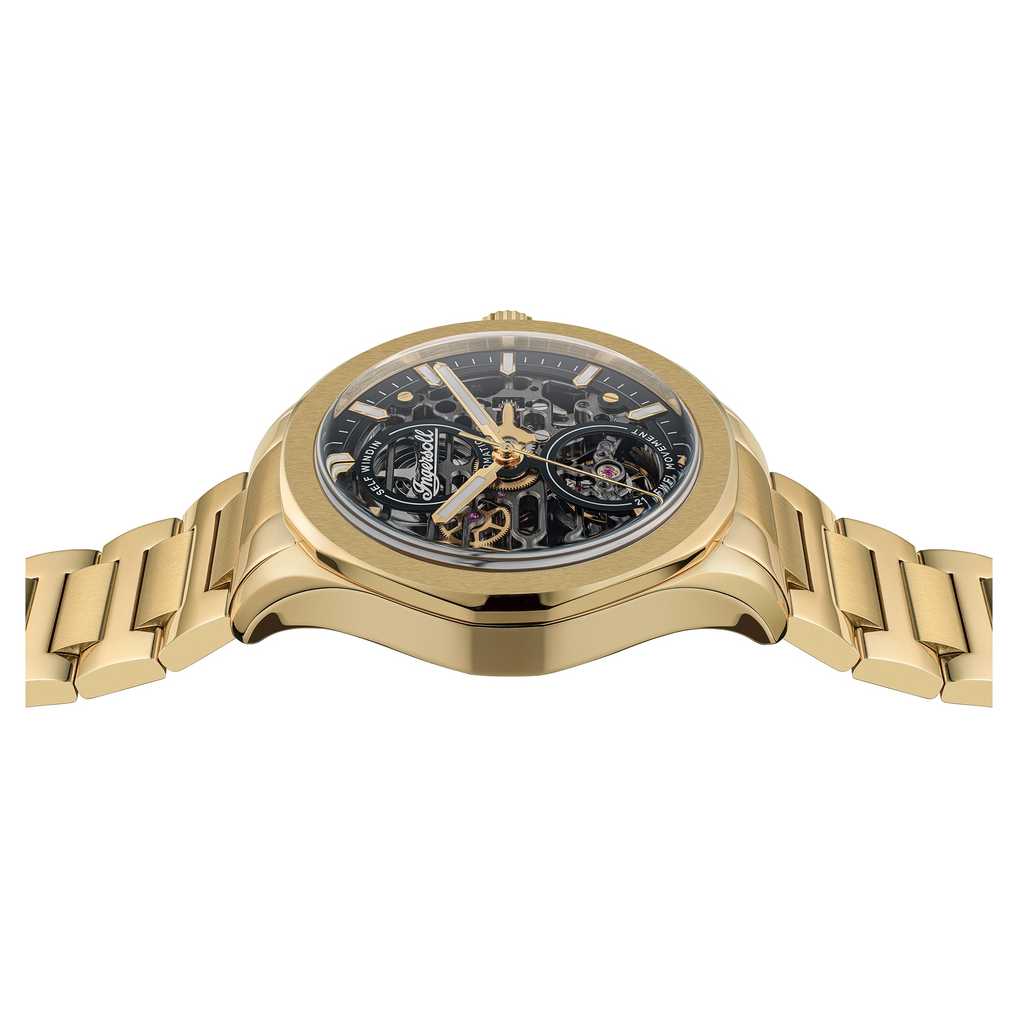 Ingersoll Automatikuhr »The Bronc« Armbanduhr, Herrenuhr, Mechanische Uhr, Edelstahlarmband, analog
