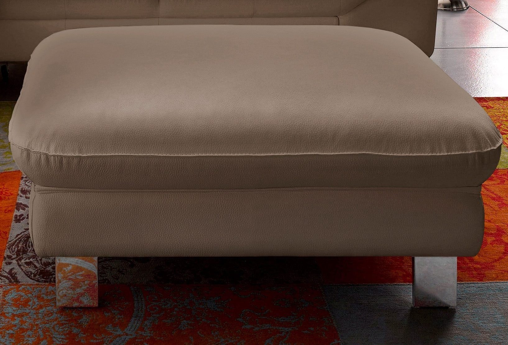 COTTA Polstergarnitur »Driver L-Form«, (Set), Set bestehend aus: Ecksofa mit Kopfteilverstellung & Hocker