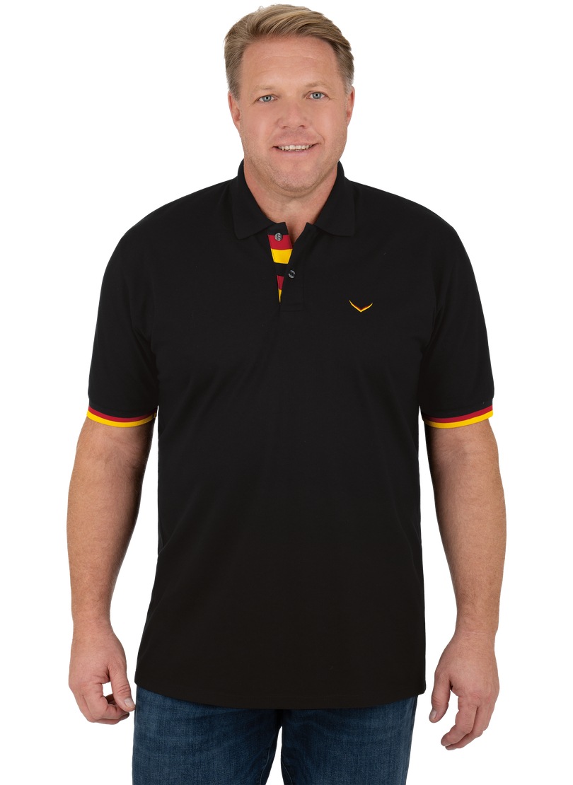Trigema Poloshirt "TRIGEMA Deutschland Poloshirt", 1 Stk. günstig online kaufen