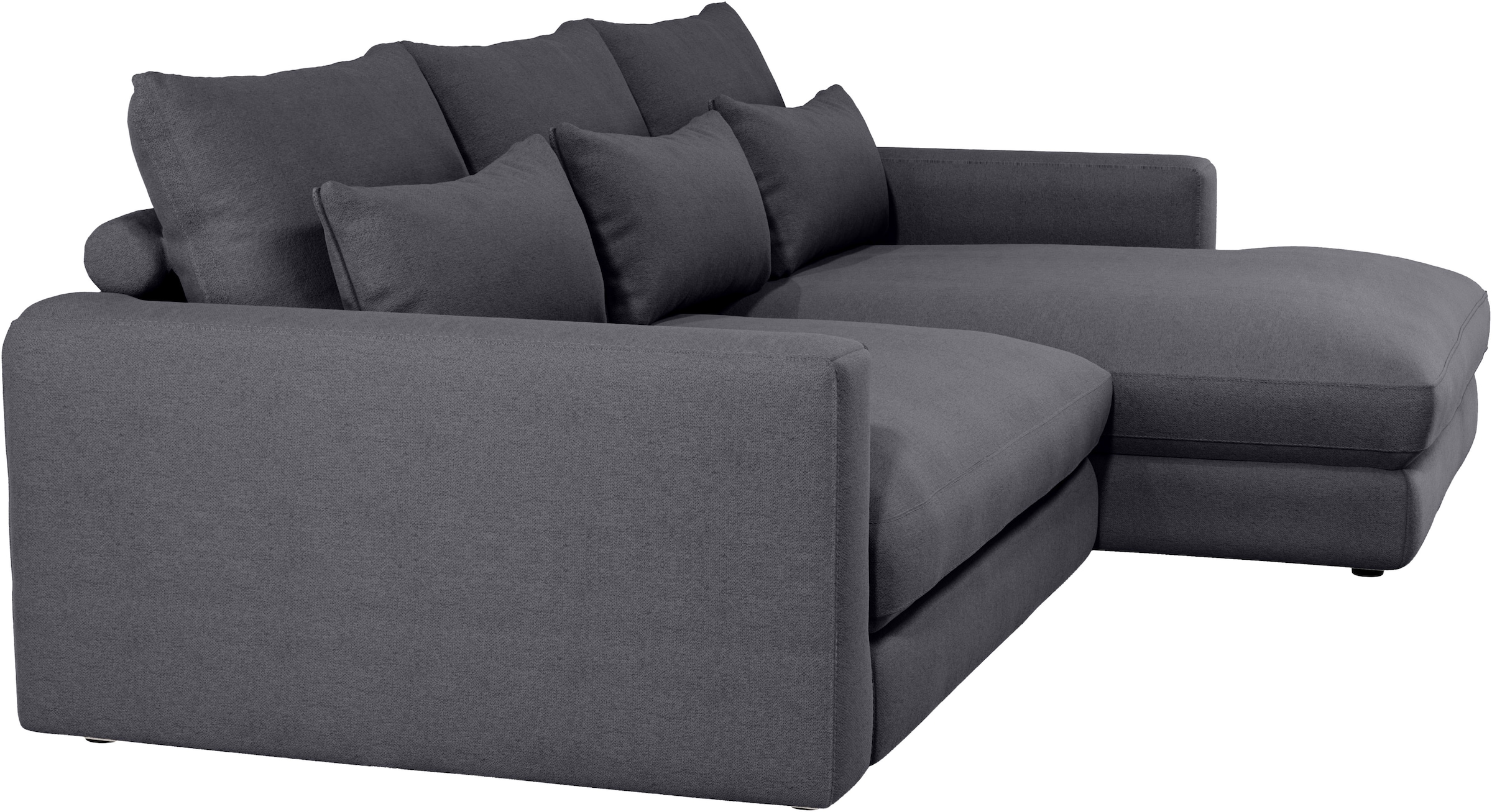Home affaire Ecksofa »Darwin, viele Kissen, extra tiefe Sitzfläche, 271/89/171 (B(H/T)«, gemütlich und weich, L-Form, mit extra softem Sitzkomfort, Cord
