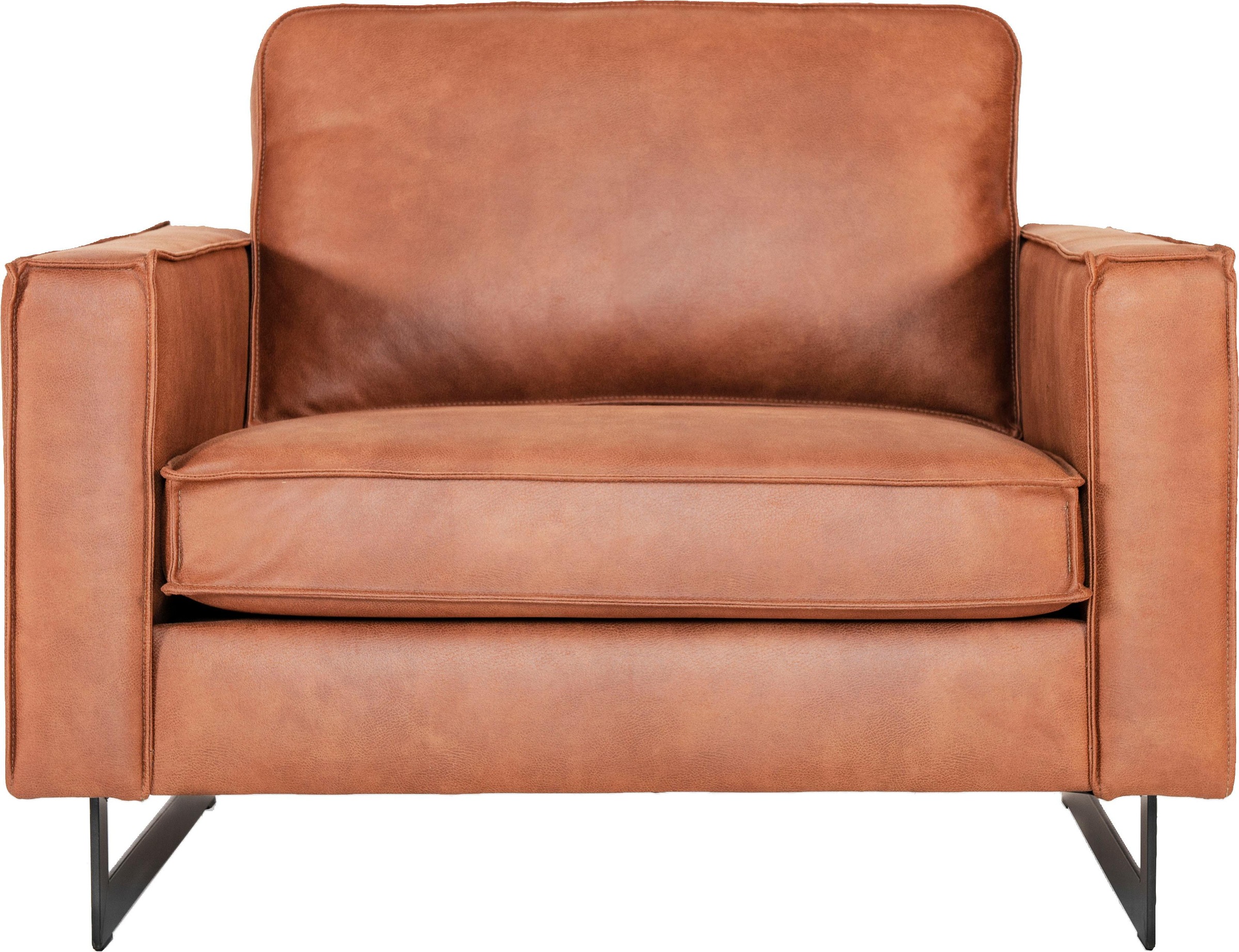 OTTO home Loveseat "Pinto 105 cm, Cord, Chenille, Lederoptik" mit Keder, Metallfüßen und auch in Cord Bezug erhältlich