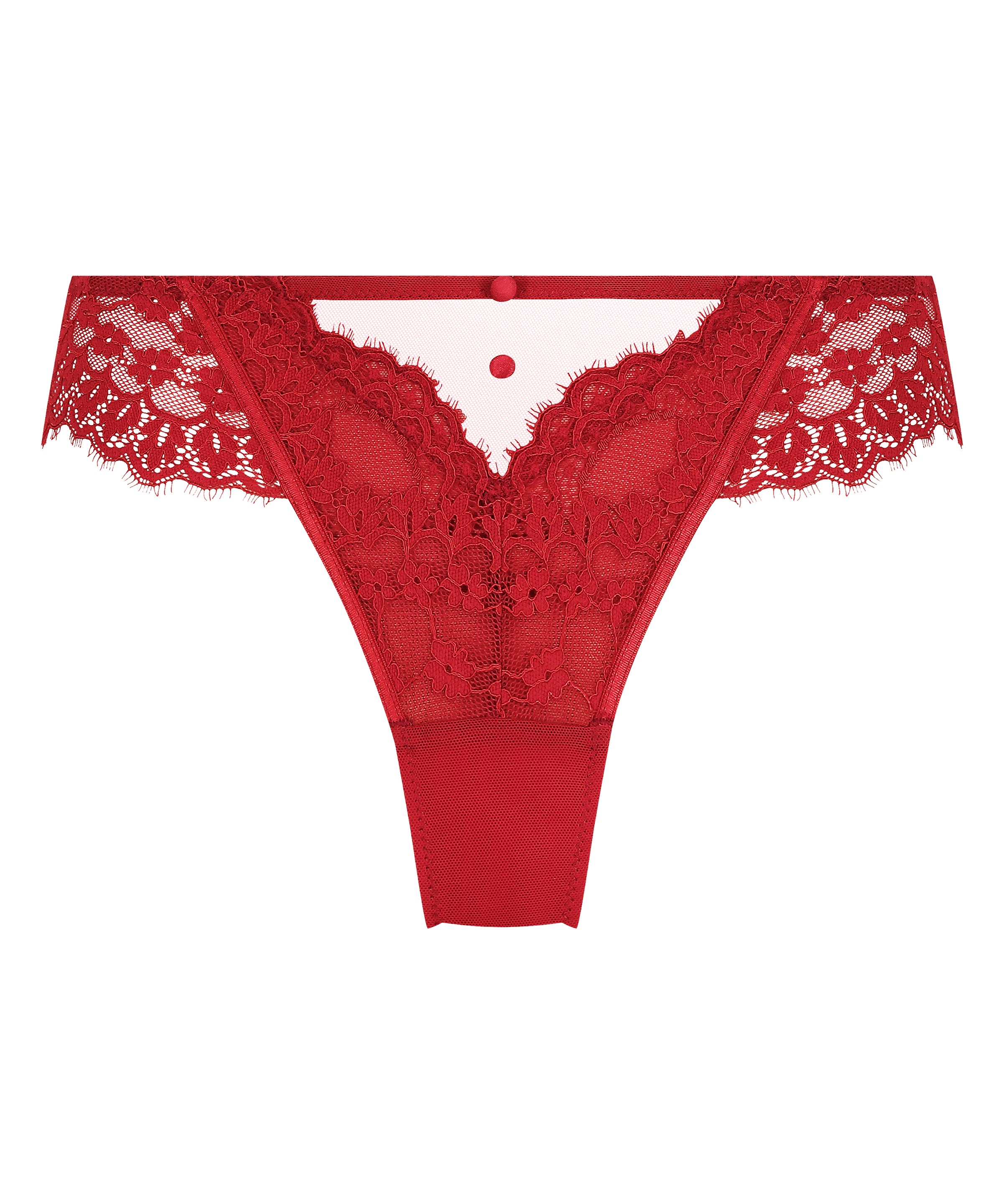 Hunkemöller Damen Rot String "Daisy Thong", Gr. L, 90% Polyamid, 10% Elasthan, Unterhosen String - Bild 2