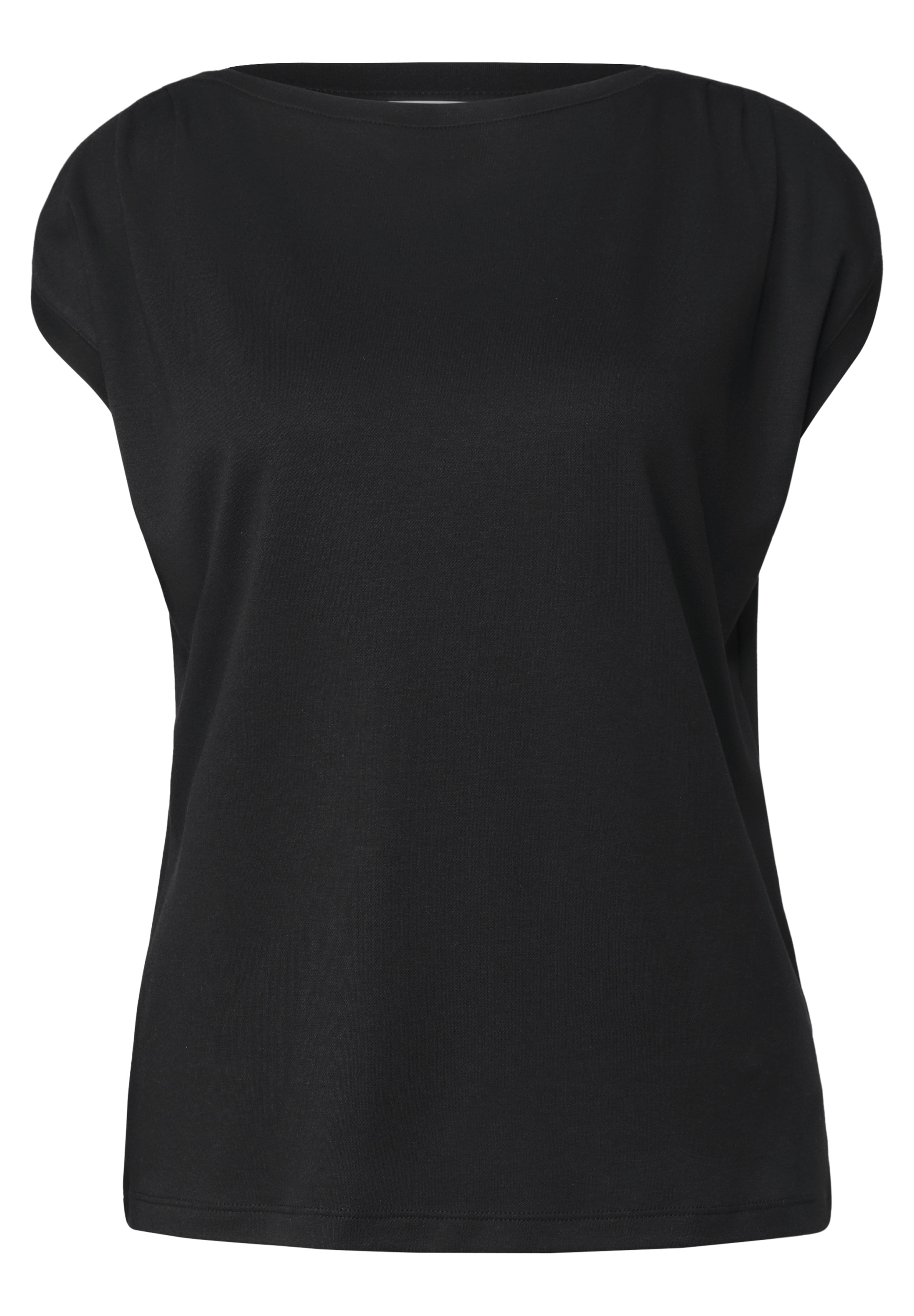 STREET ONE Shirttop Sommershirt mit Raffung