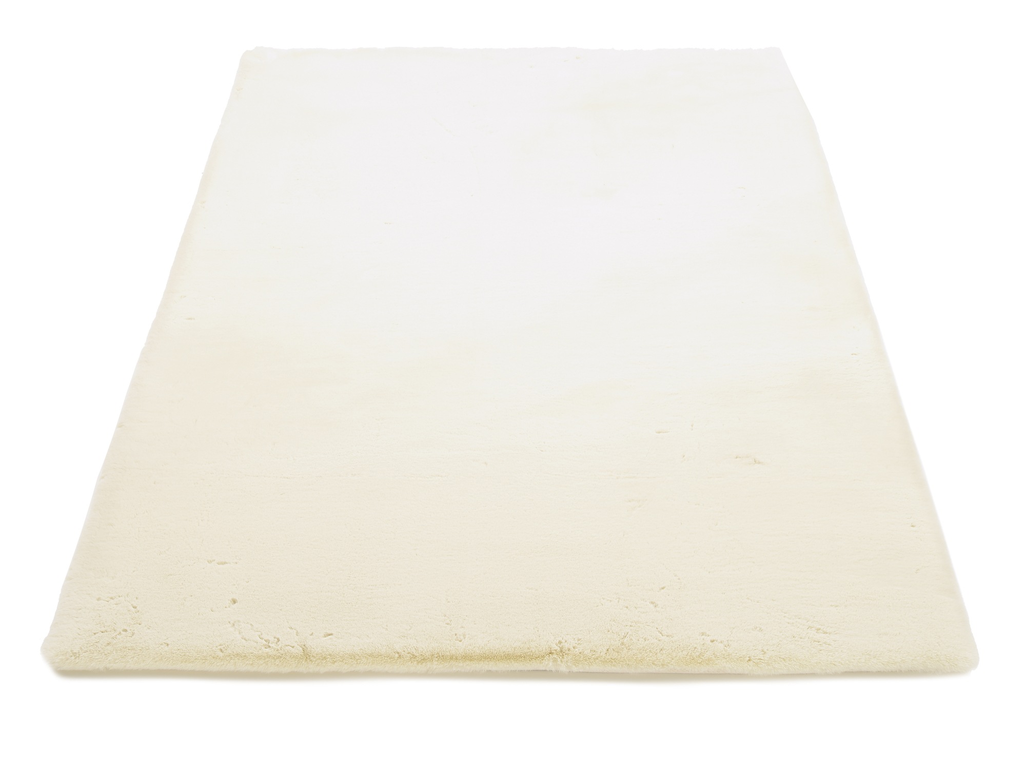 Hochflor-Teppich OCI DIE TEPPICHMARKE "ALISSA", beige (creme), B:140cm H:38mm L:200cm, Polyester, Teppiche, Kuschelig weicher Flor, Kaninchen Fell Haptik, getuftet