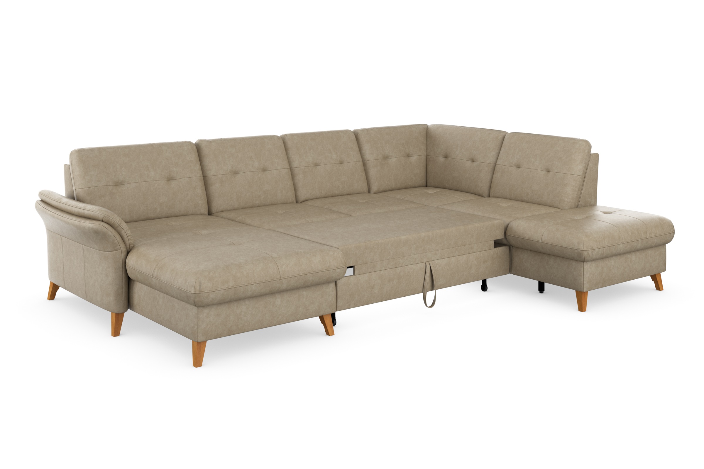 sit&more Wohnlandschaft »Göteborg«, inkl. Sitztiefenverstellung, wahlweise mit Bettfunktion & Bettkasten