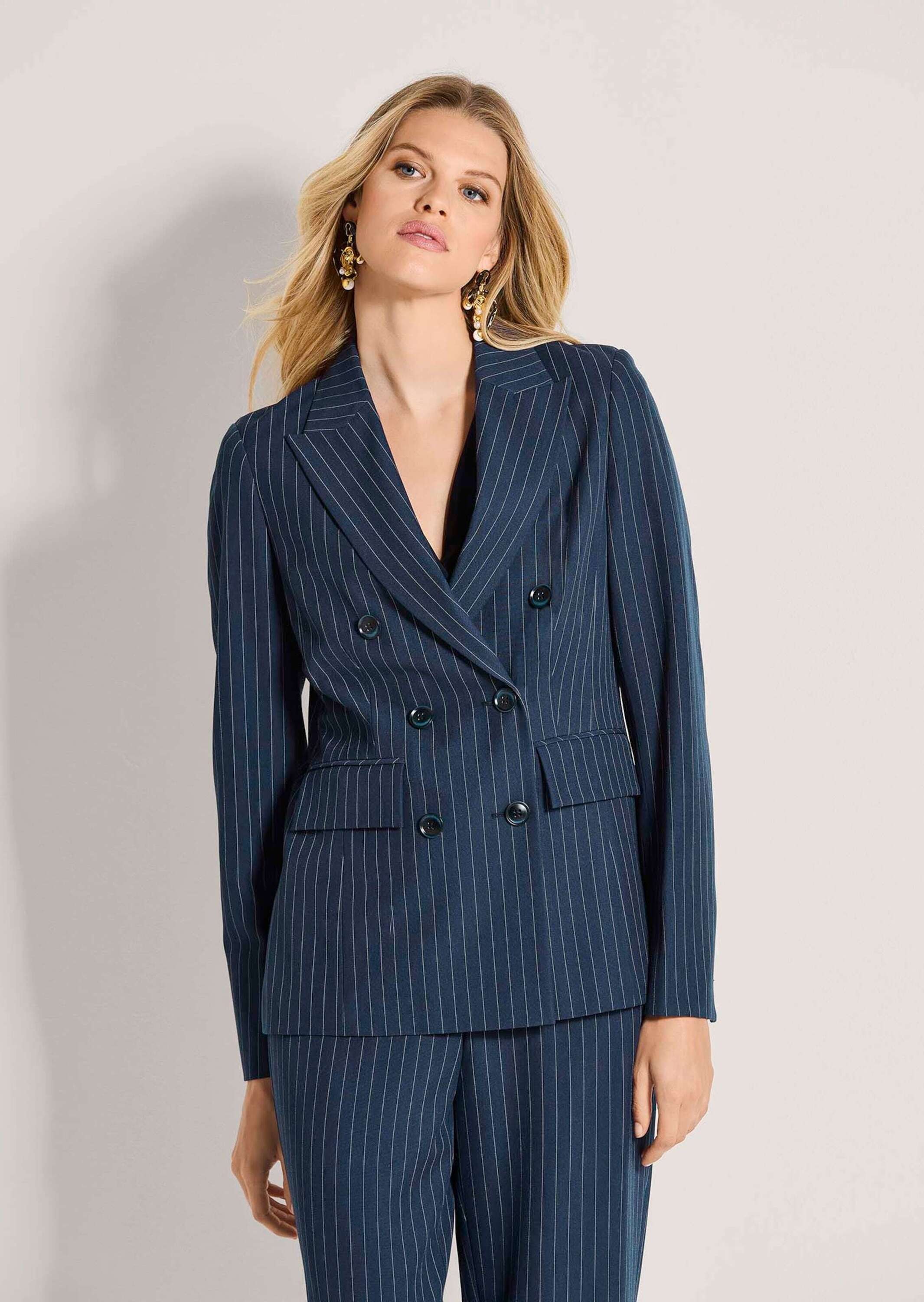 MADELEINE Jackenblazer »Blazer Longblazer mit Nadelstreifen«