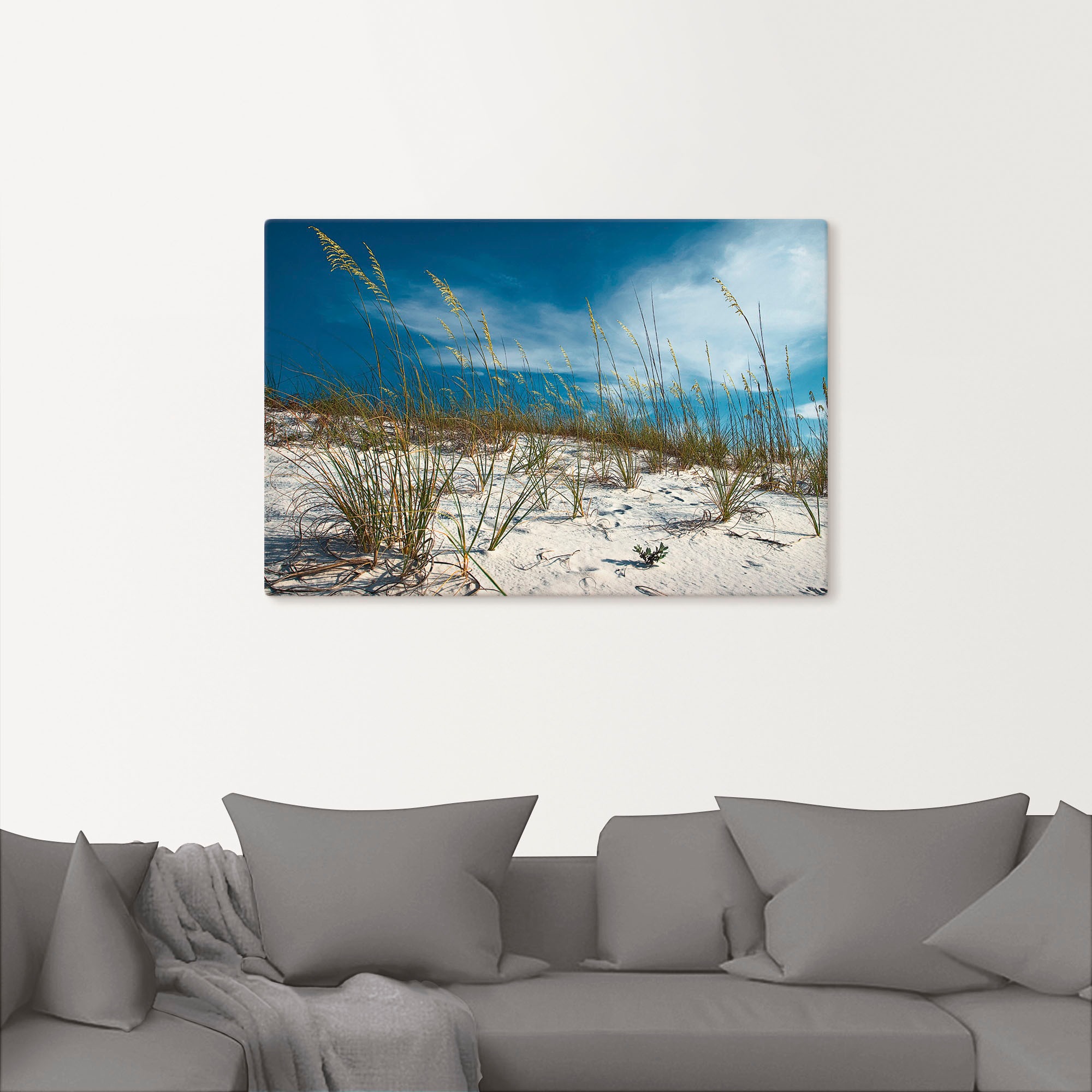 Artland Wandbild »Sanddüne und Gräser«, Strand, (1 St.), als Alubild, Outdoorbild, Leinwandbild, Poster in verschied. Größen