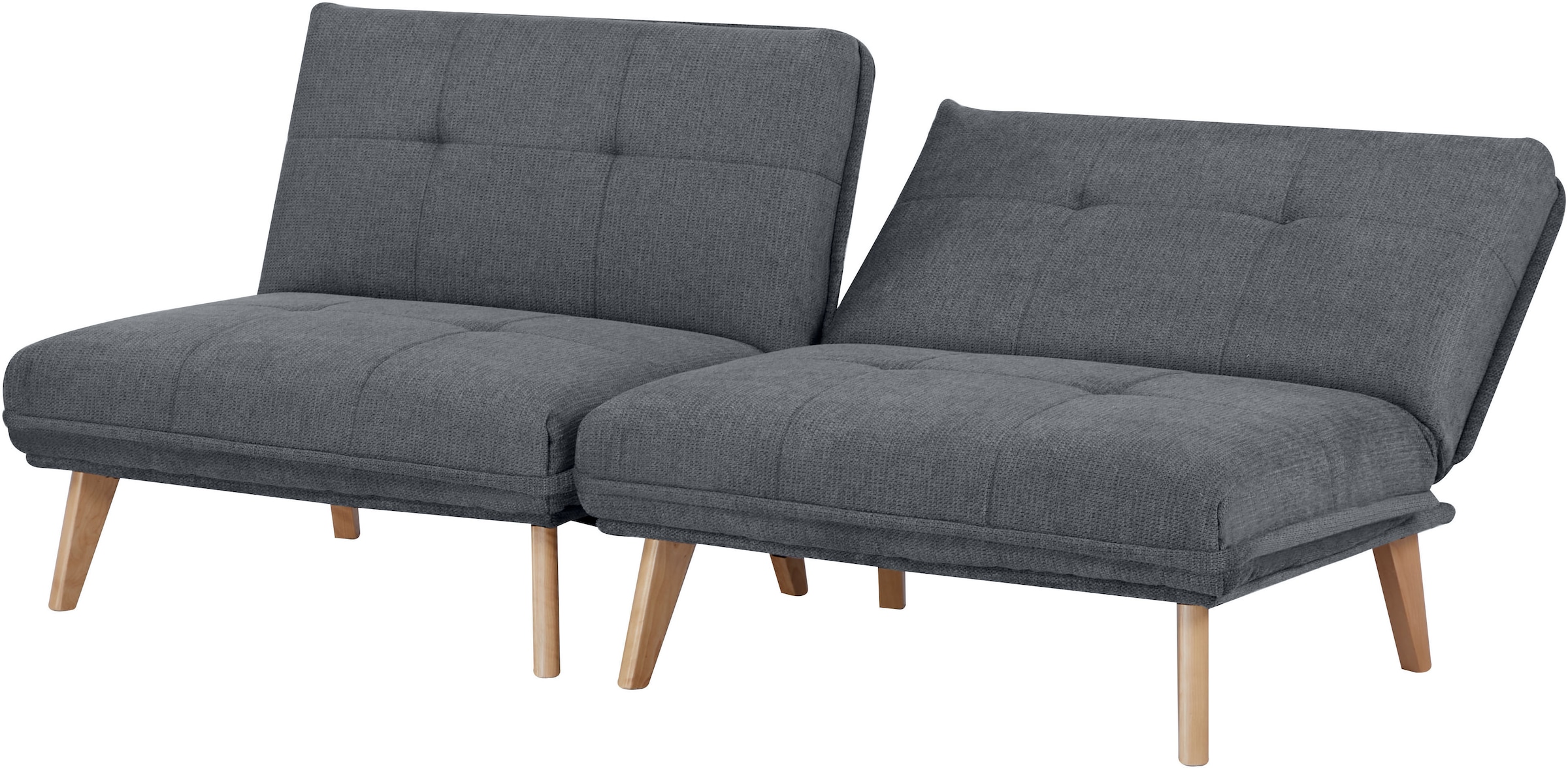 INOSIGN Sessel »DELANEY Schlafsofa, bestehend aus 2 Modulen, mit Schlaffunktion«, Bettsofa, Schlafsessel, Klappsofa, erweiterbar, in Webstoff