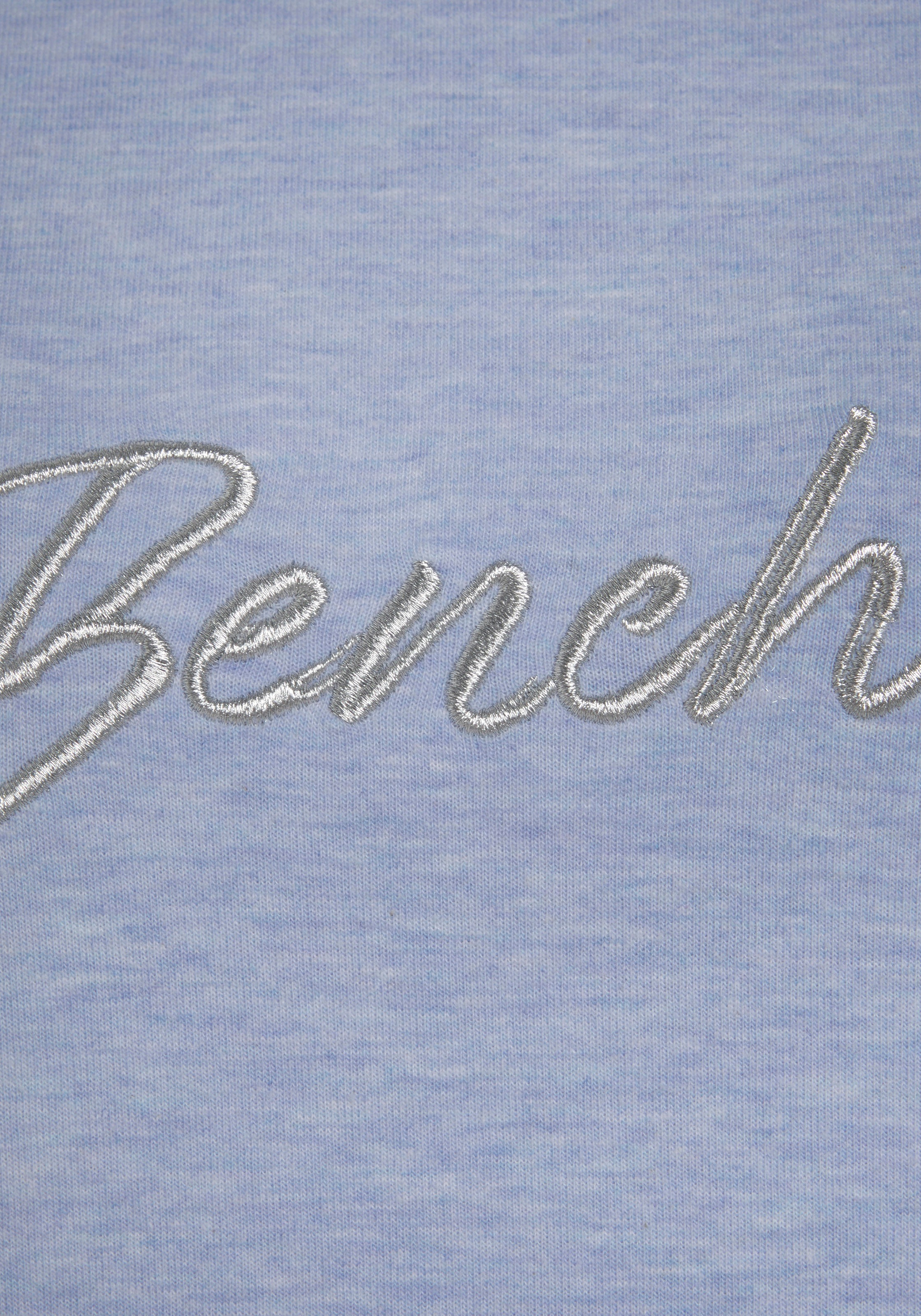 Bench. Loungewear Sweatshirt, mit glänzender Logostickerei, Loungewear